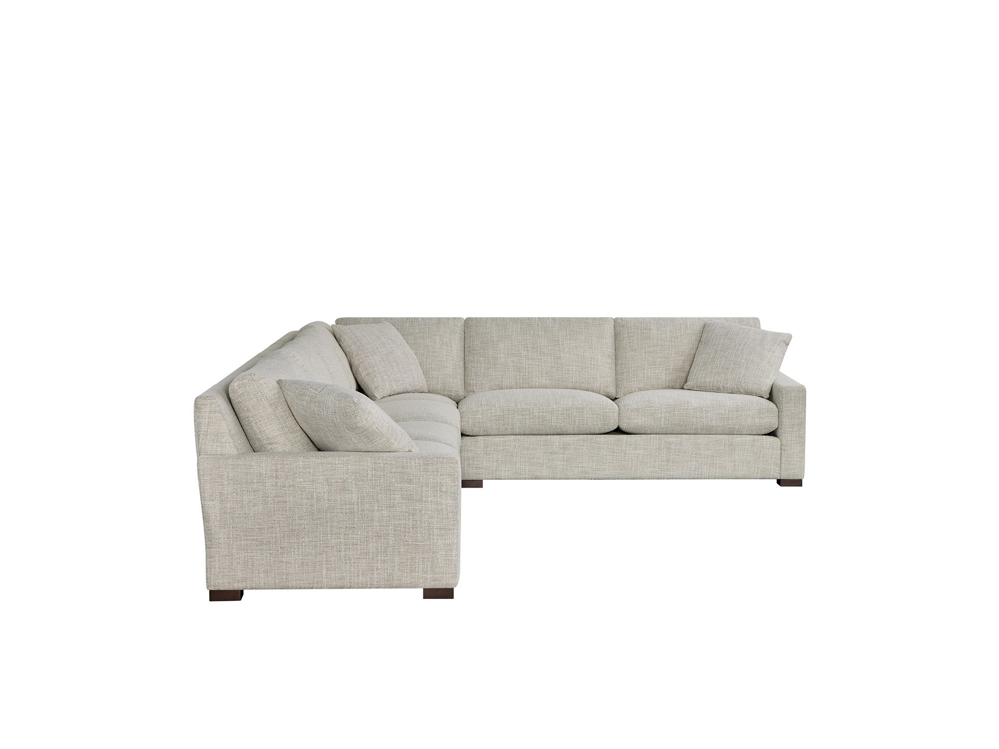 Fletcher 4 pc Sectional - Silo with a white background