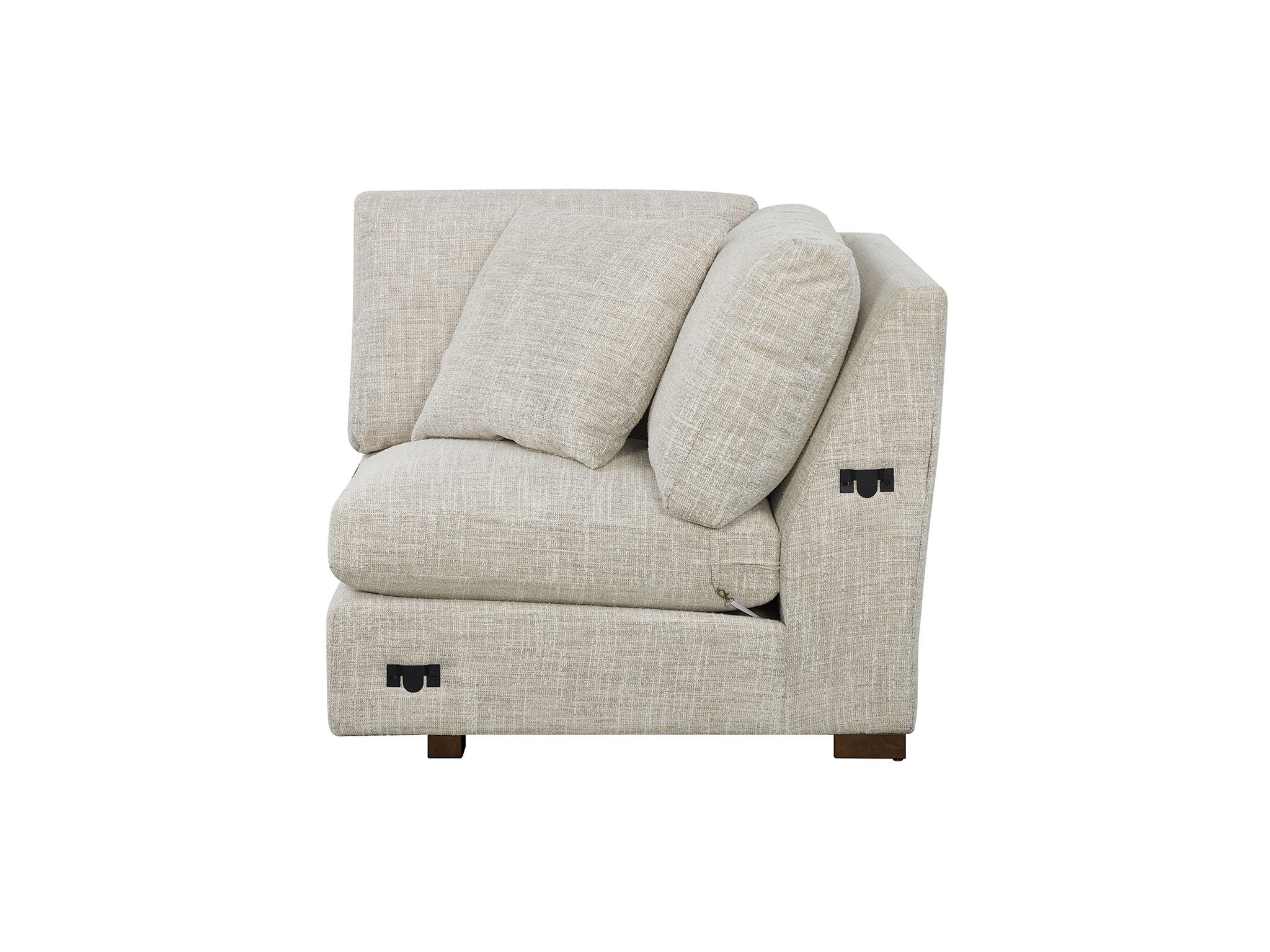 Fletcher Corner Chair - Silo with a white background