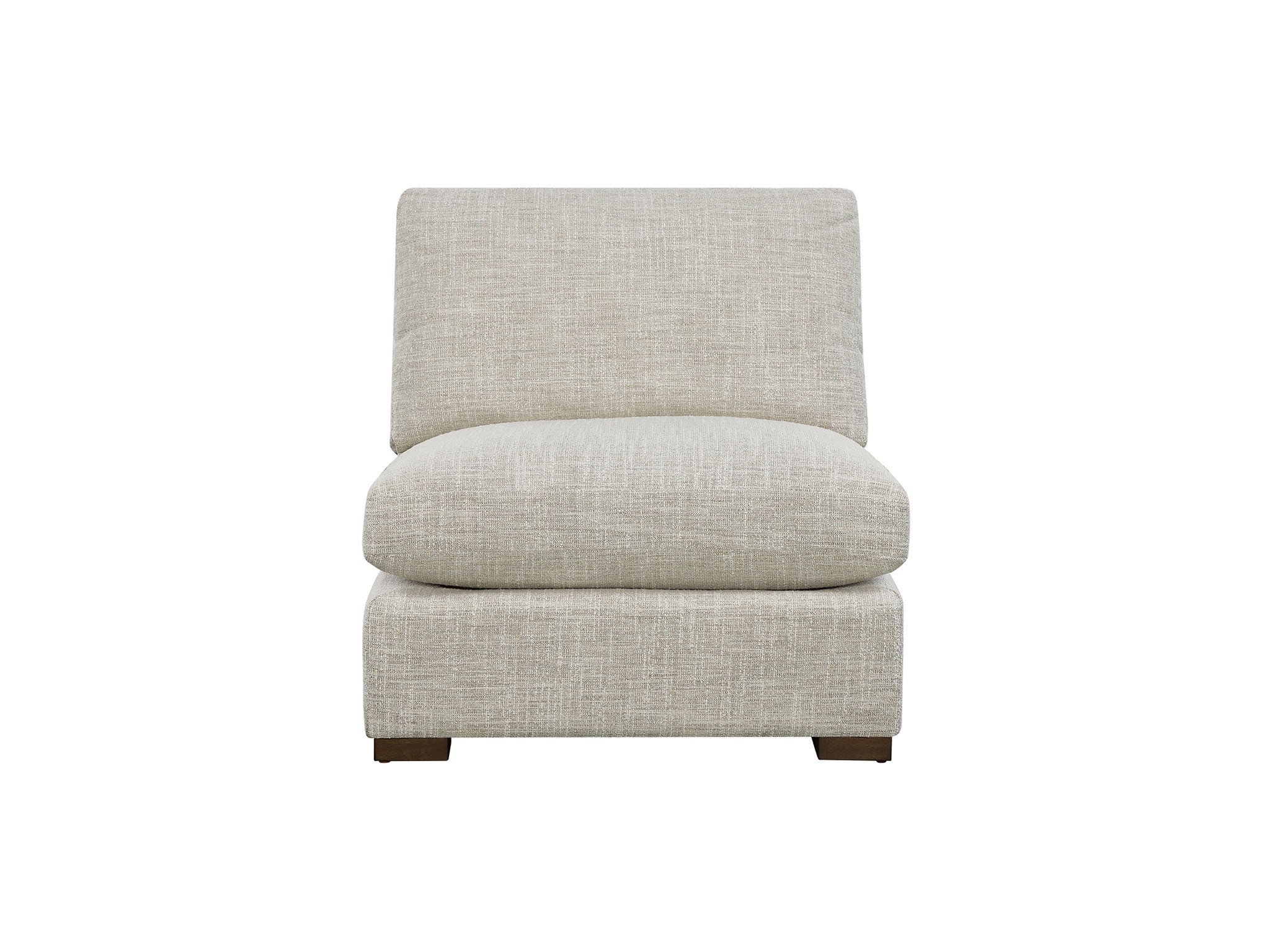 Fletcher Armless Chair - Silo with a white background