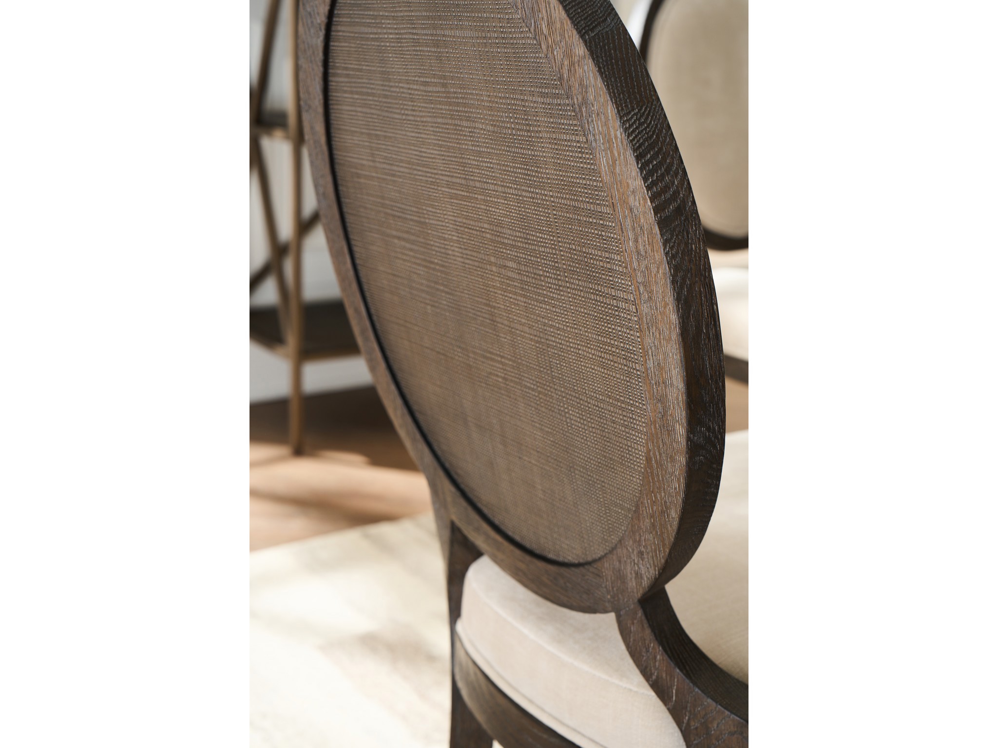 Cocoa Oval Side Chair - Multiple item room scene