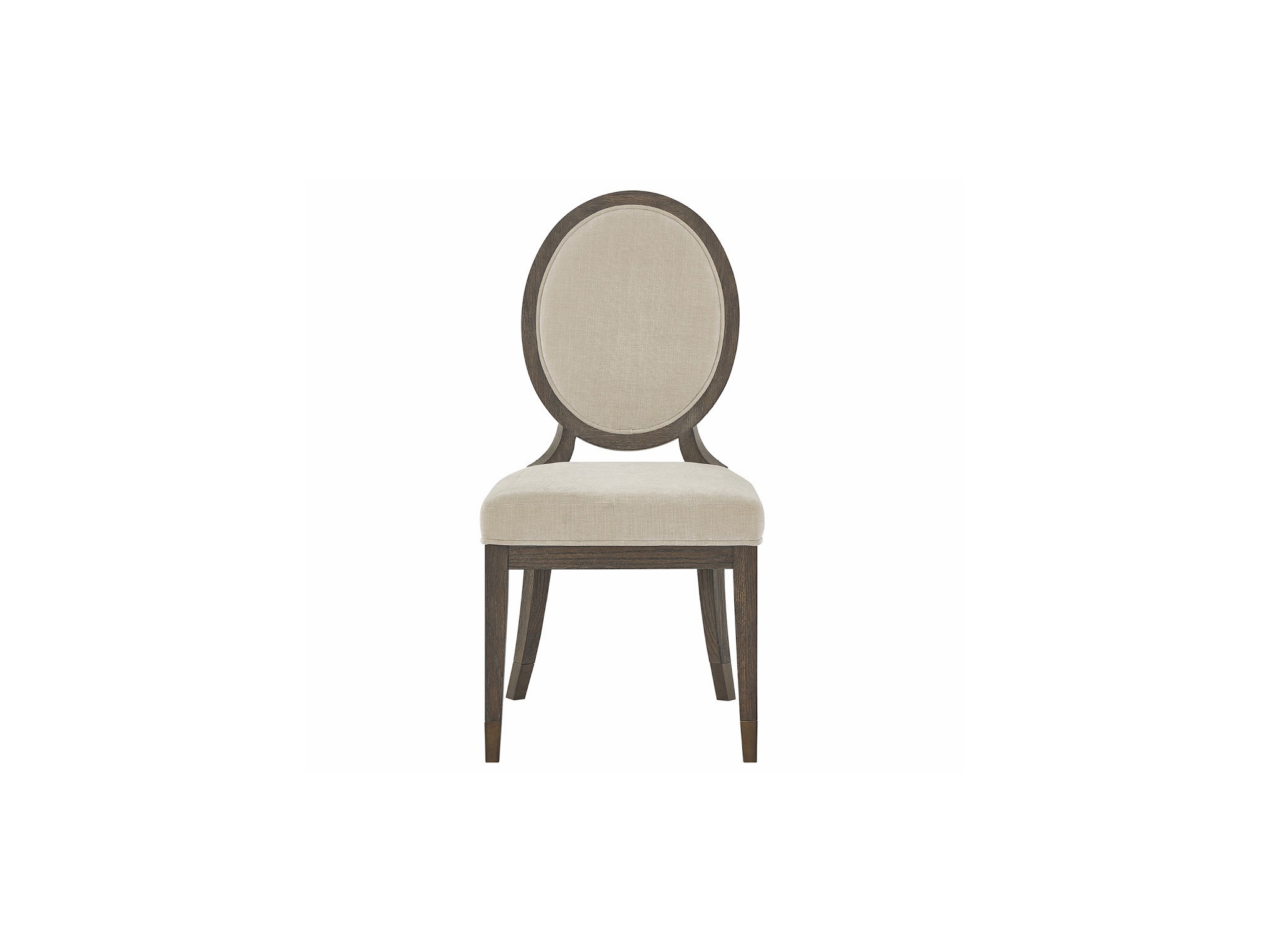 Cocoa Oval Side Chair - Silo with a white background