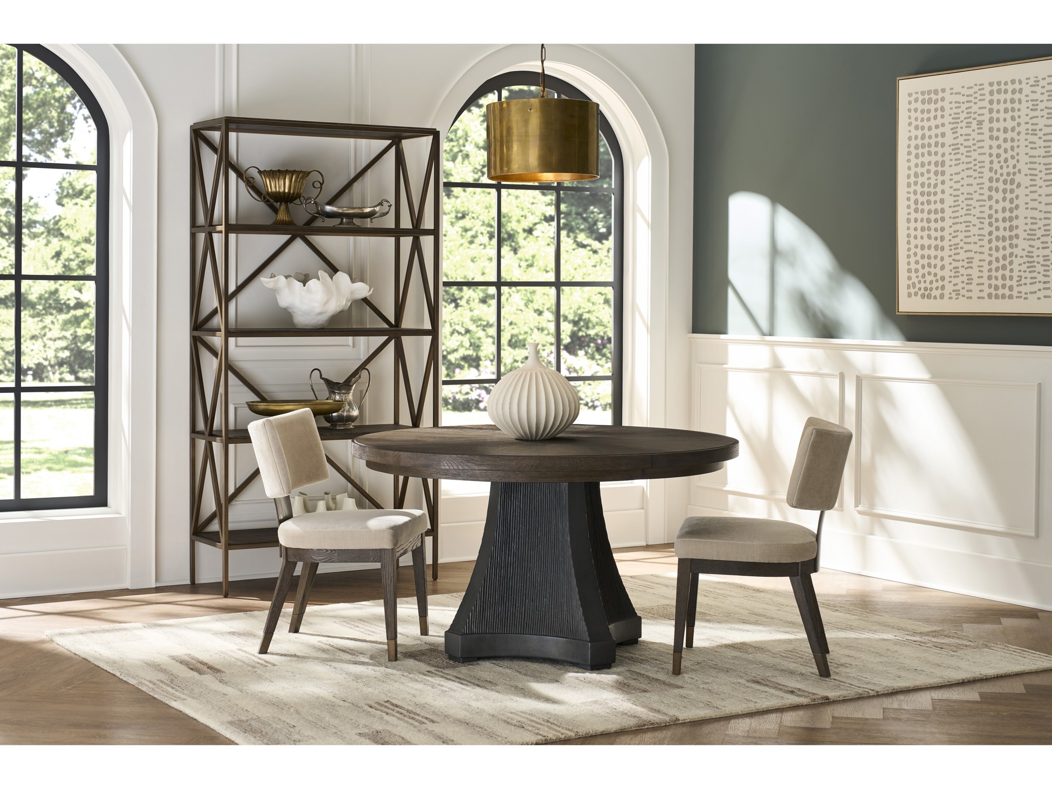 Cinder Dining Table - Multiple item room scene