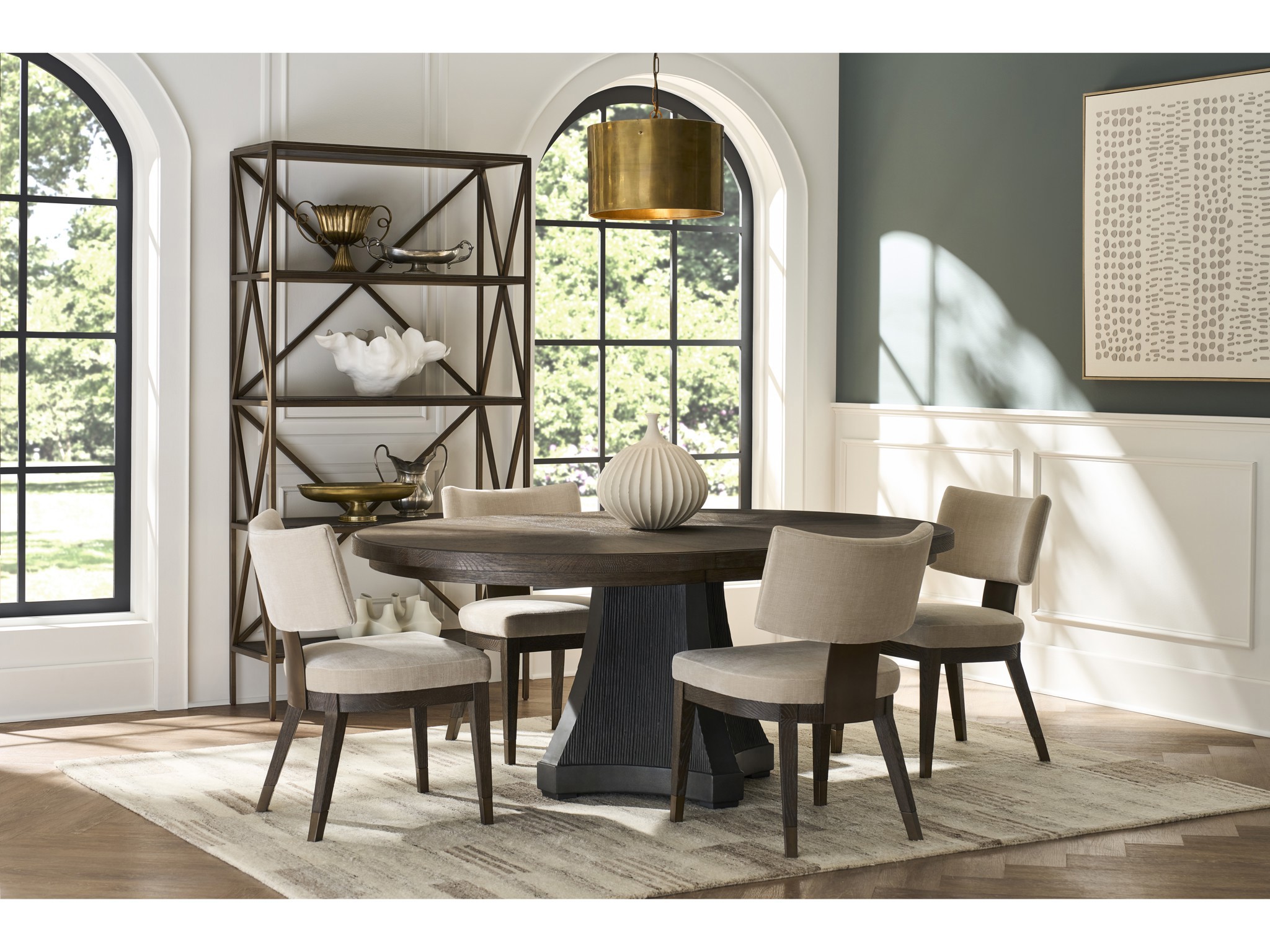 Cinder Dining Table - Multiple item room scene