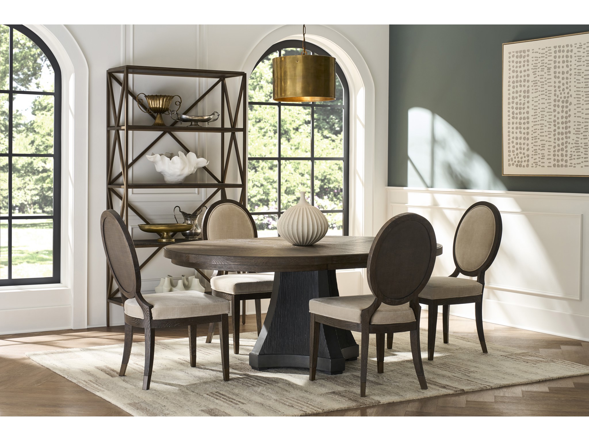 Cinder Dining Table - Multiple item room scene
