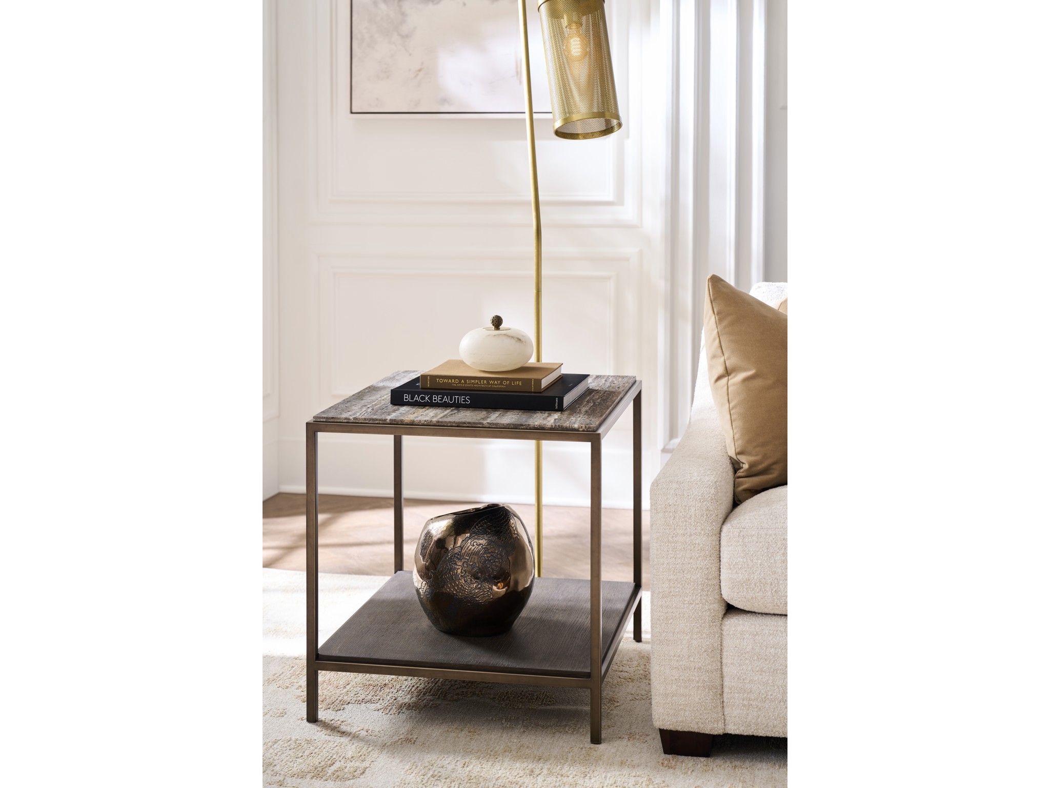 Brindle End Table - Multiple item room scene
