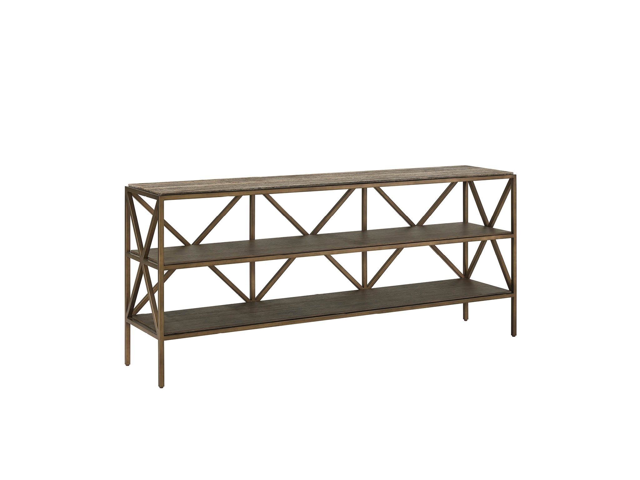 Brindle Console - Silo with a white background