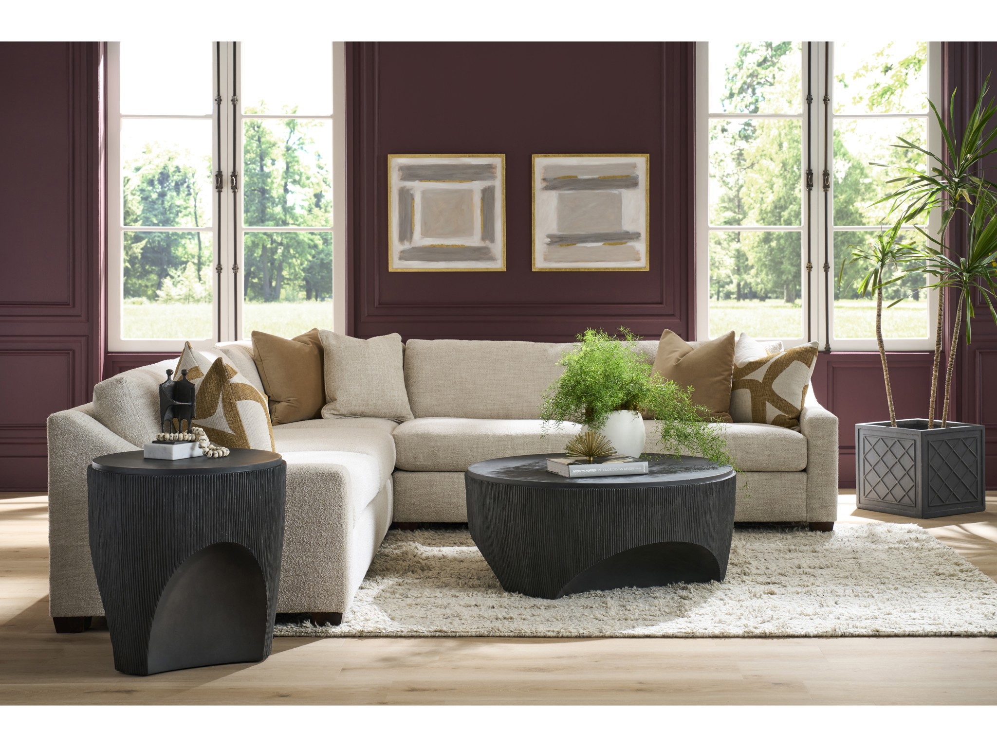 Cinder End Table - Multiple item room scene