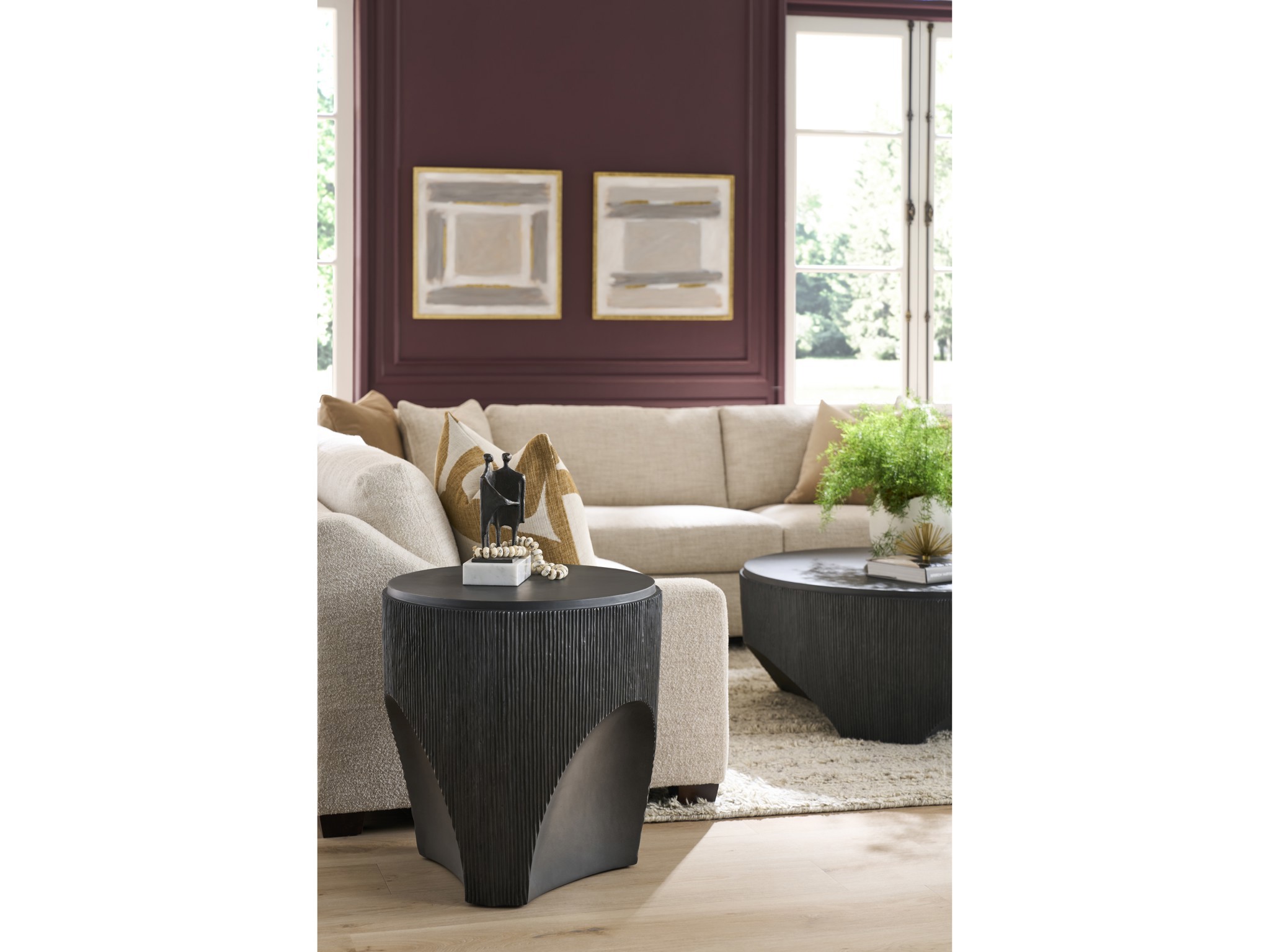 Cinder End Table - Multiple item room scene