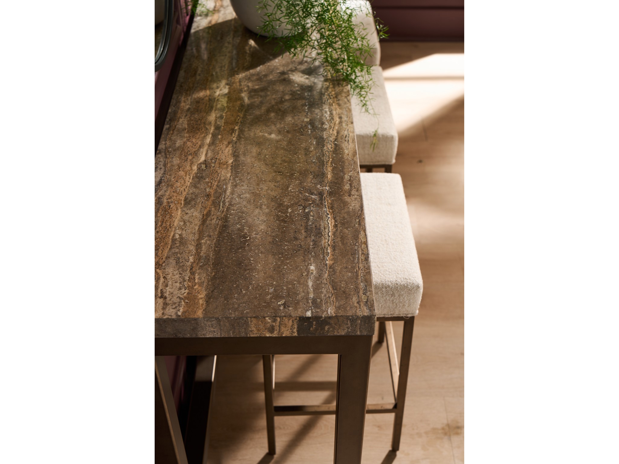 Brindle Console with Stools - Multiple item room scene