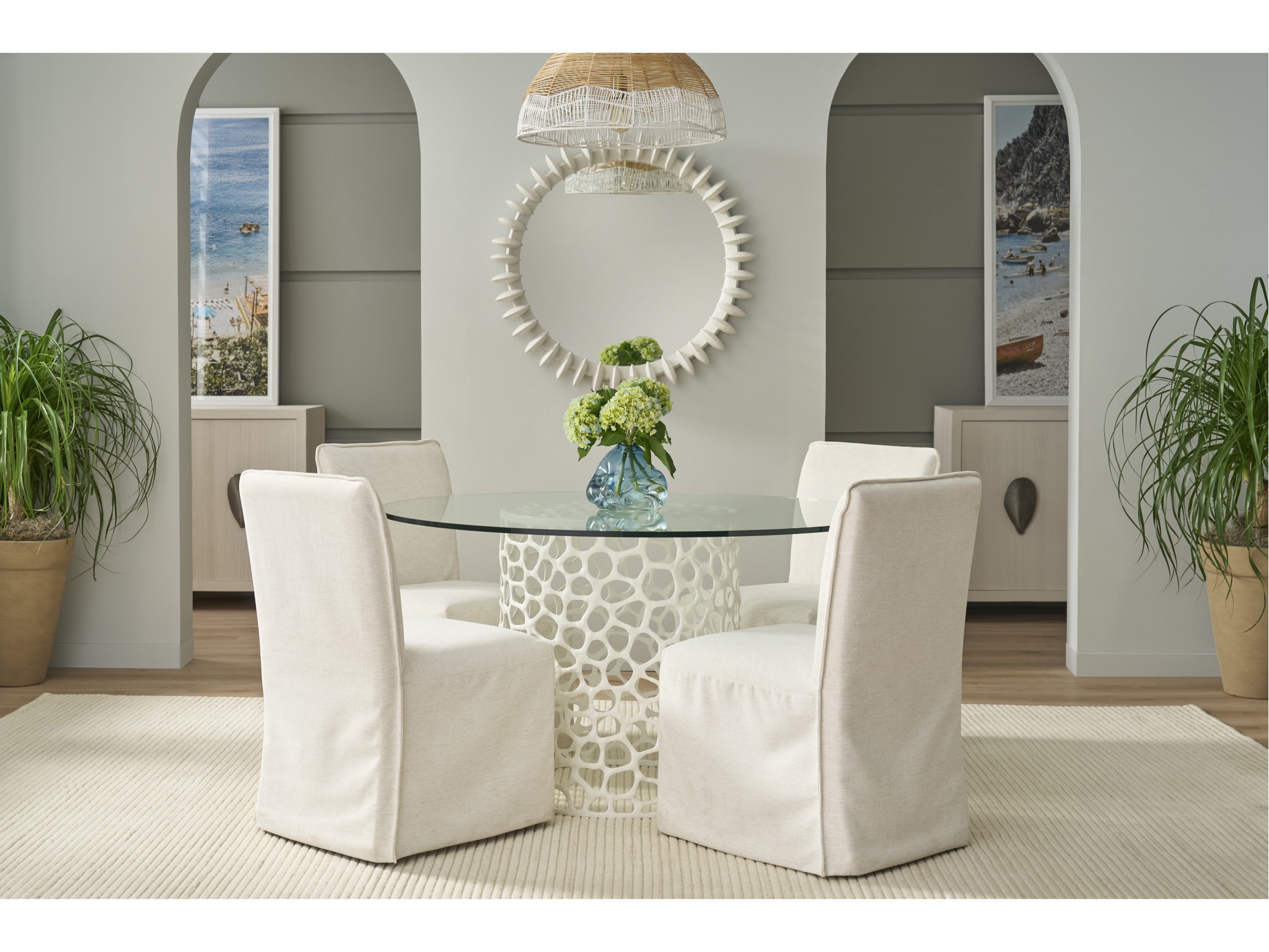 Mainsail Side Chair - Multiple item room scene