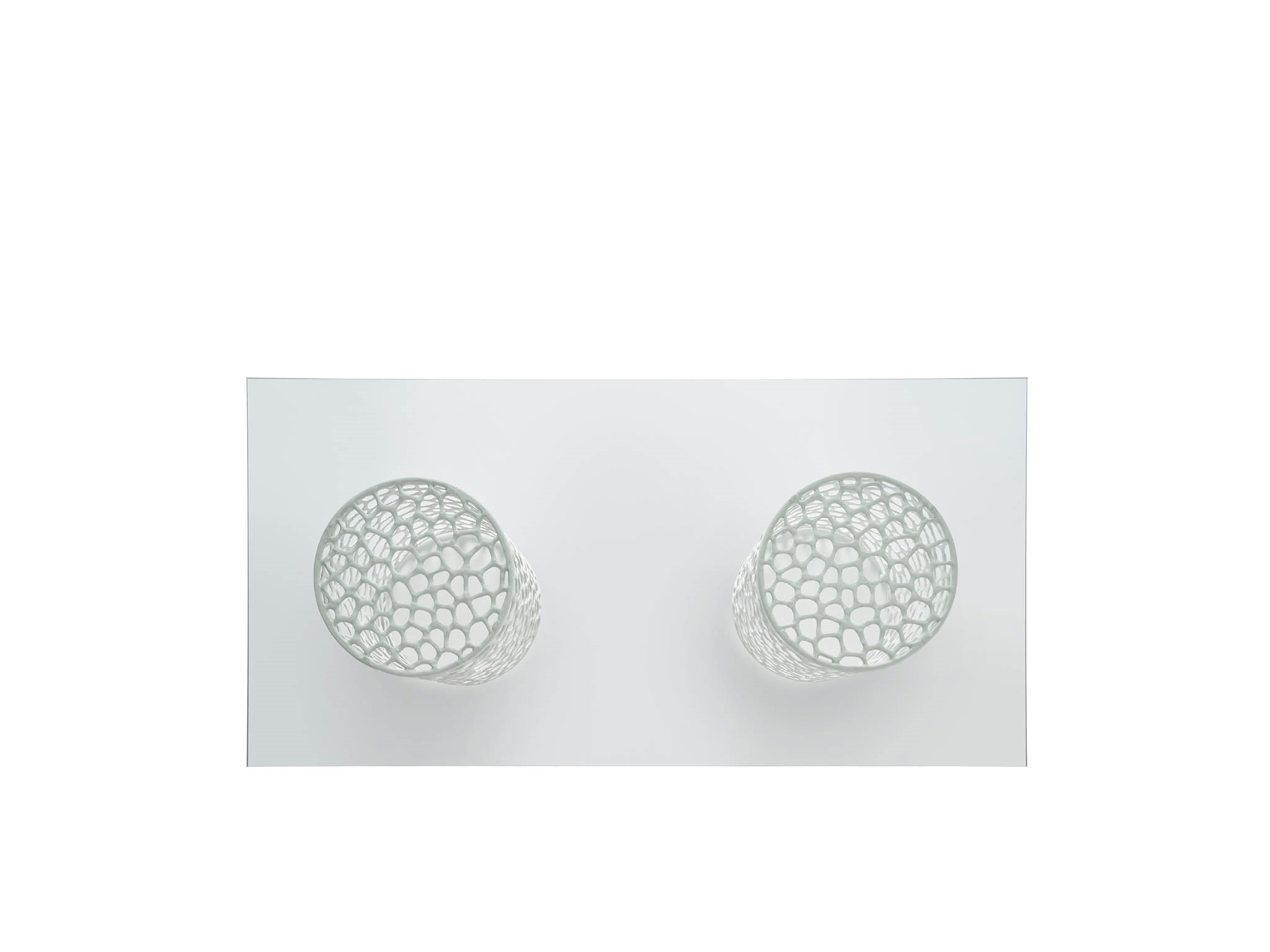 Coral Rectangle Dining Table - Silo with a white background