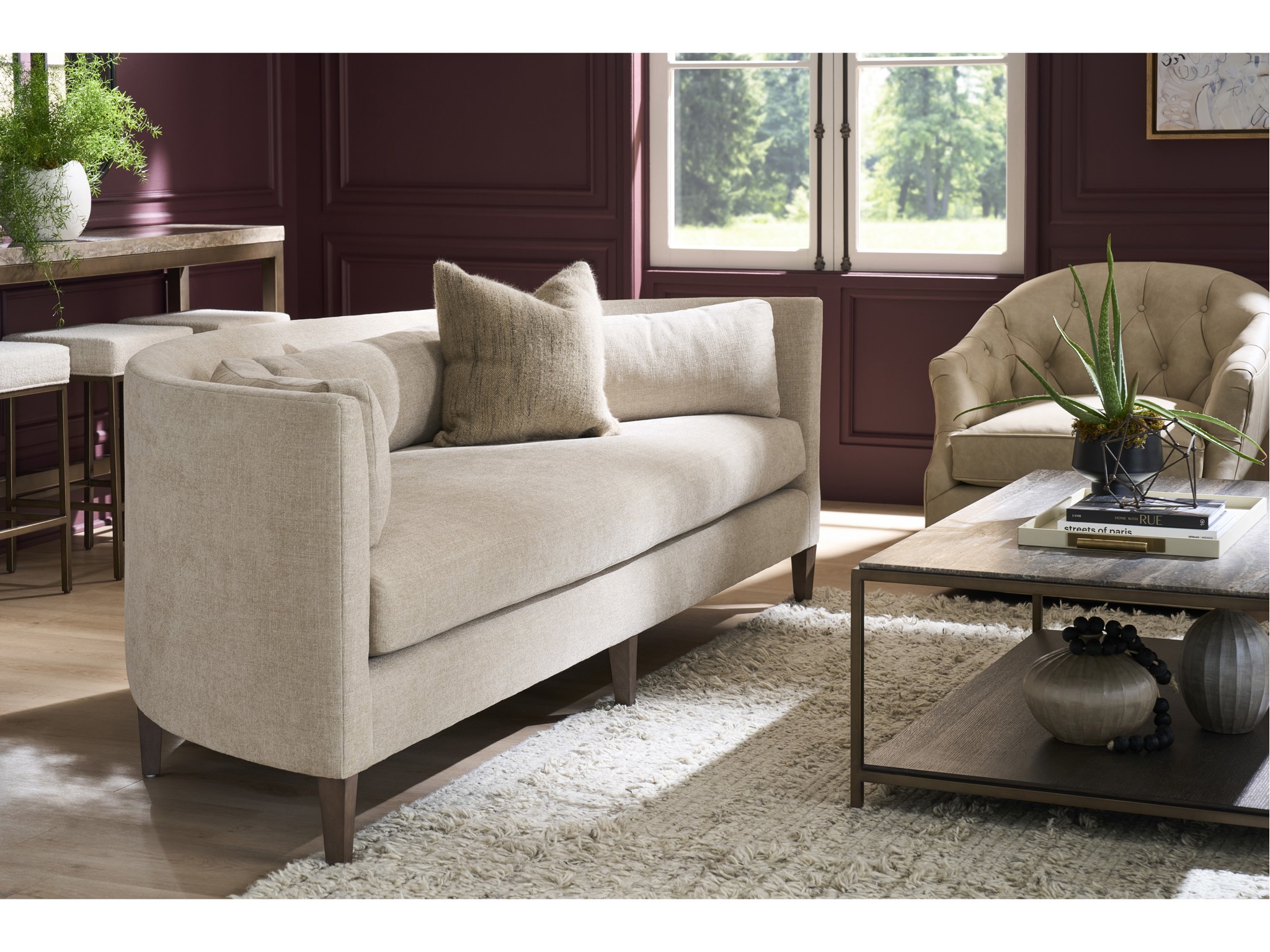 Arch Sofa - Special Order - Multiple item room scene