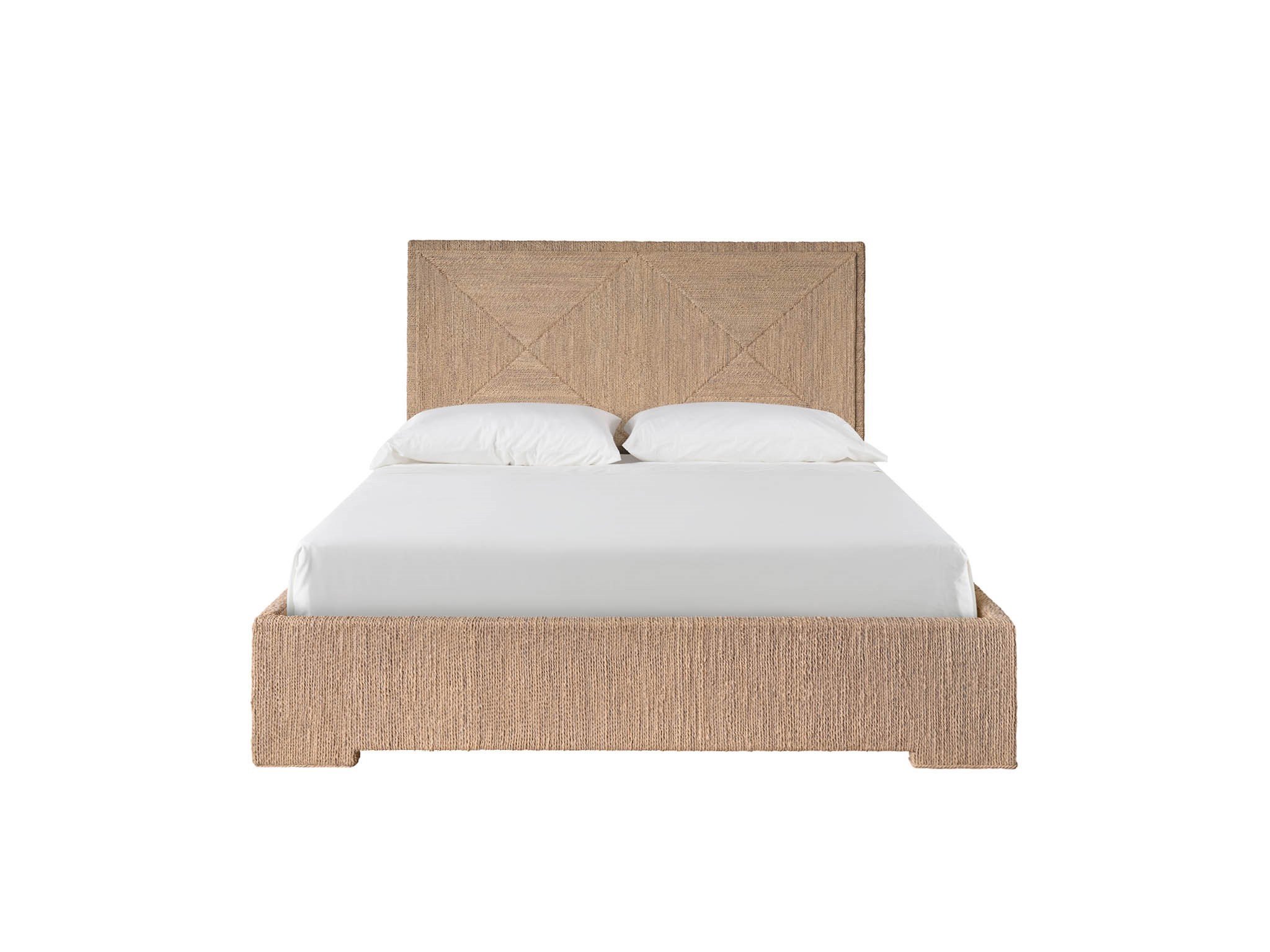 Abaca Woven Bed King - Silo with a white background