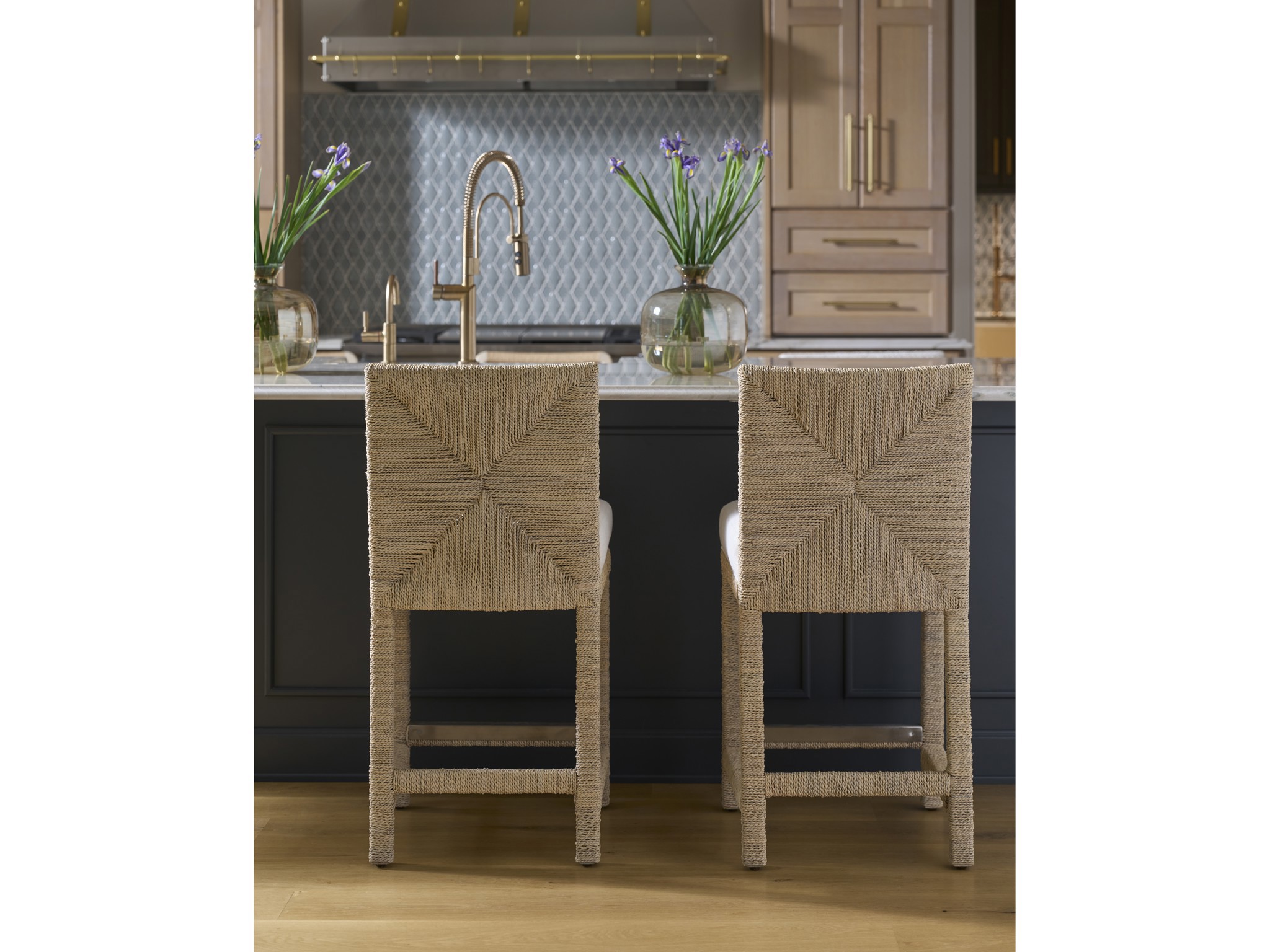 Abaca Counter Chair - Multiple item room scene