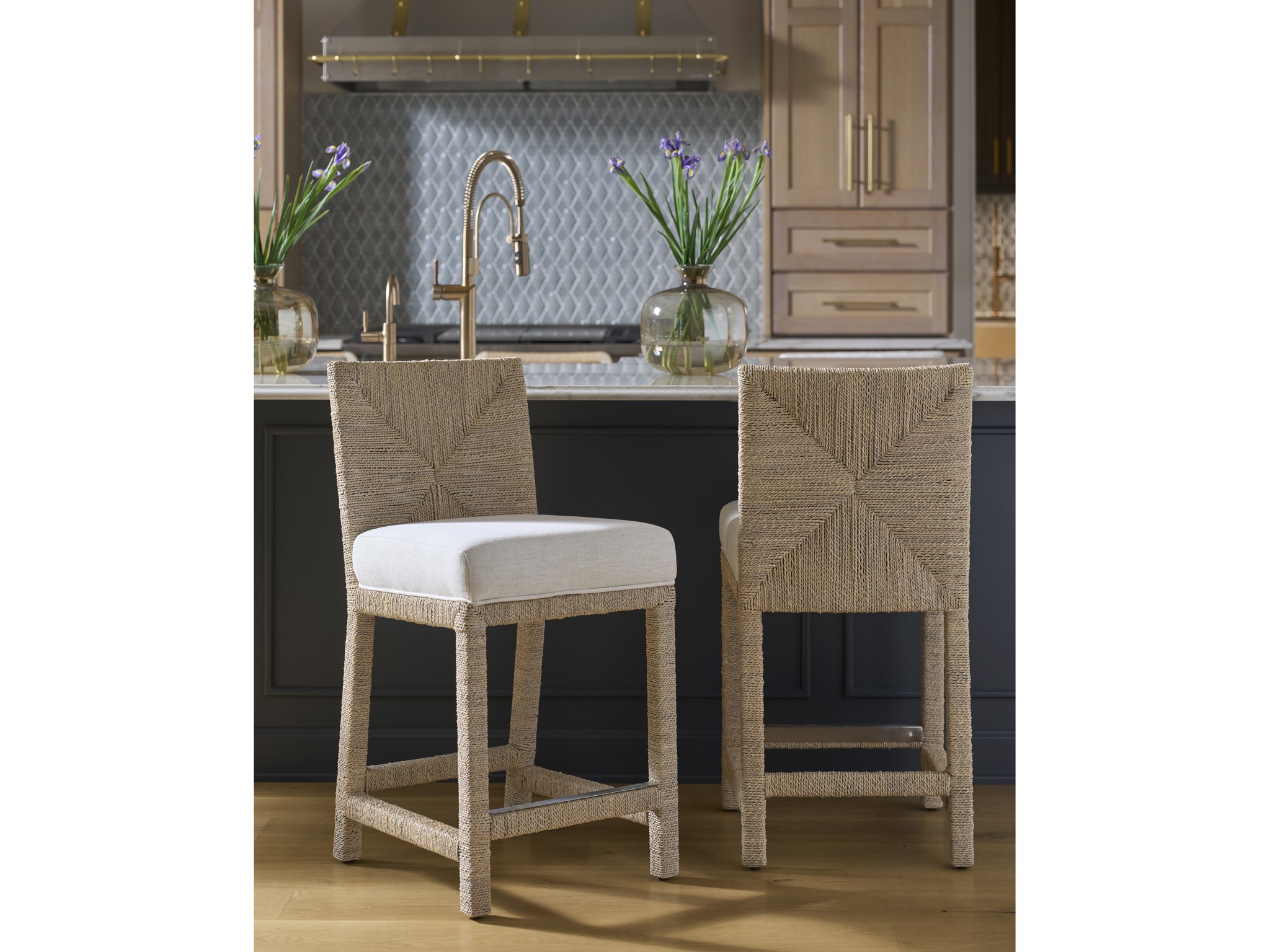 Abaca Counter Chair - Multiple item room scene