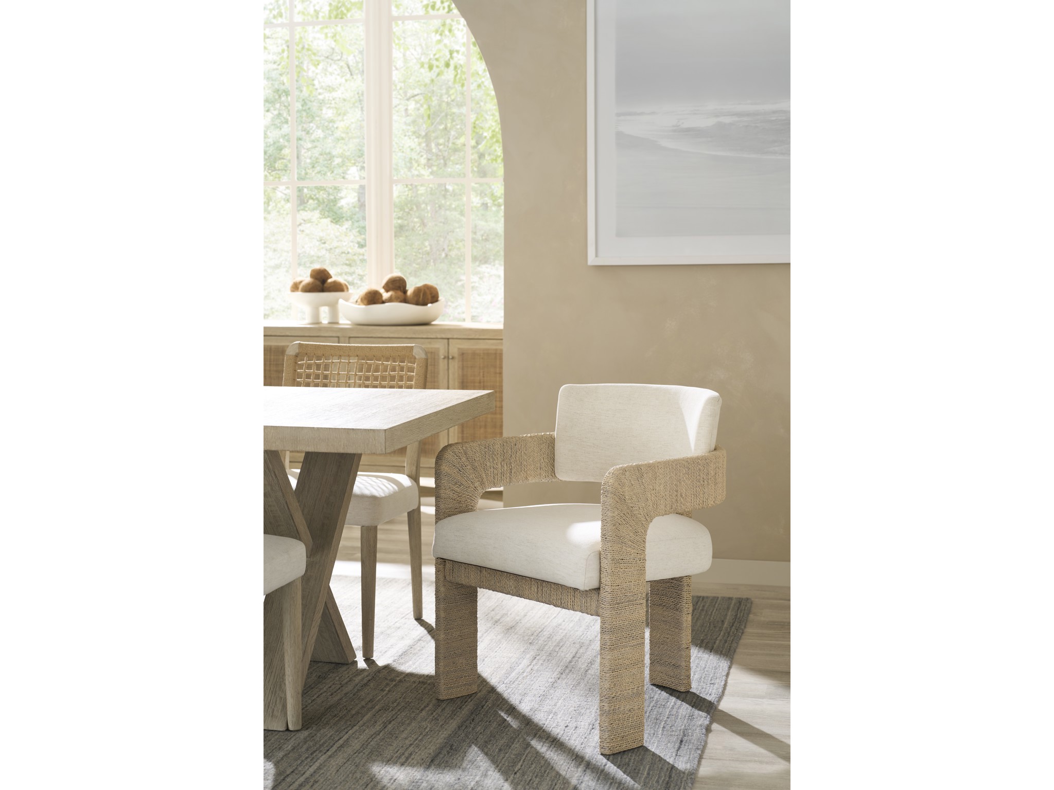 Abaca Arm Chair - Multiple item room scene