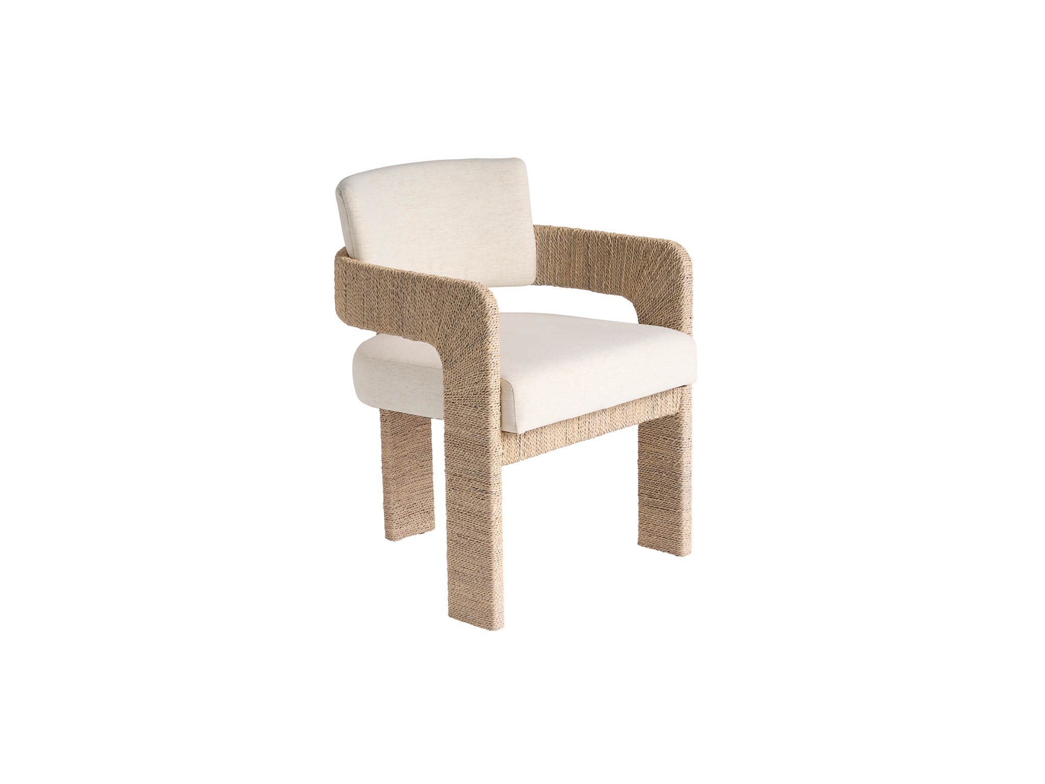 Abaca Arm Chair - Silo with a white background