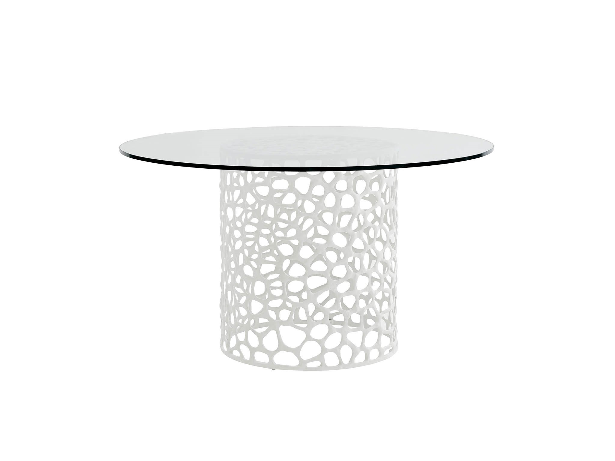 Coral Dining Table - Silo with a white background