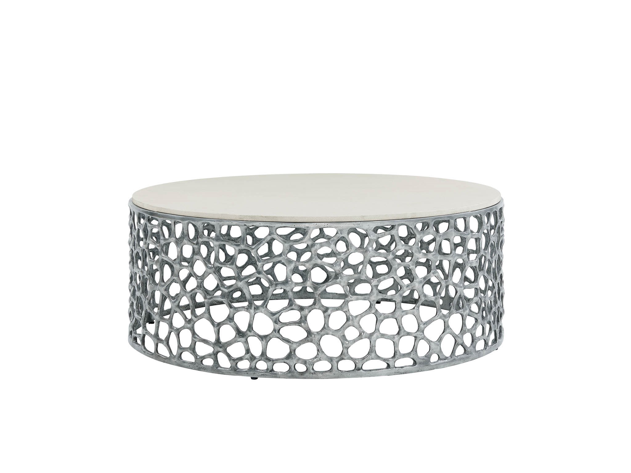 Coral Cocktail Table - Silo with a white background
