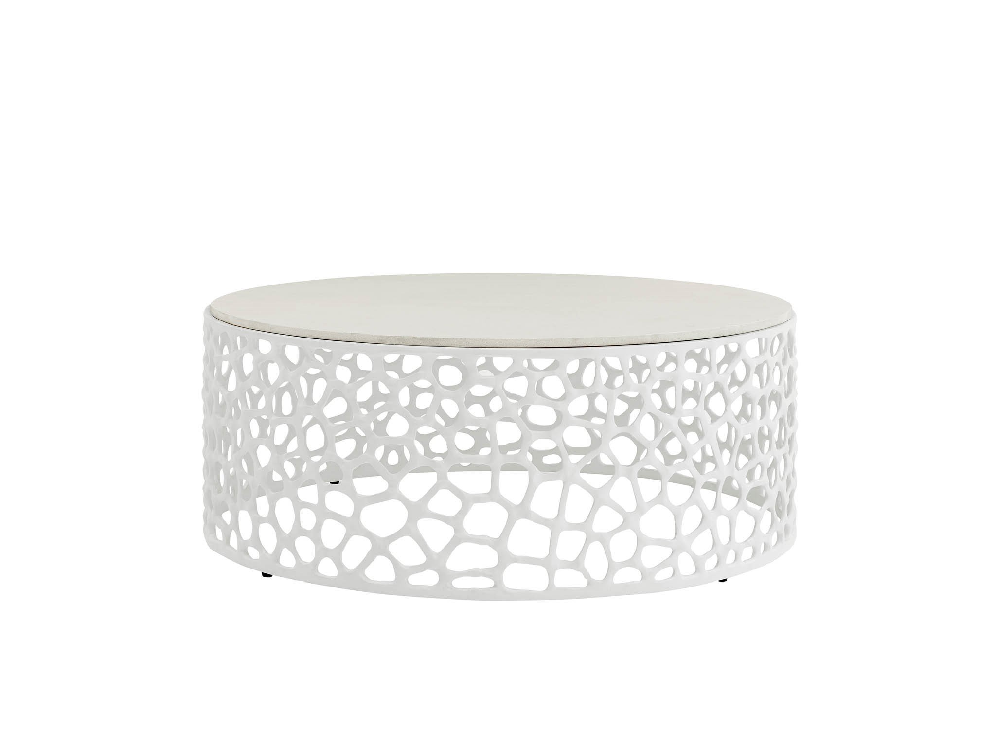 Coral Cocktail Table - Silo with a white background