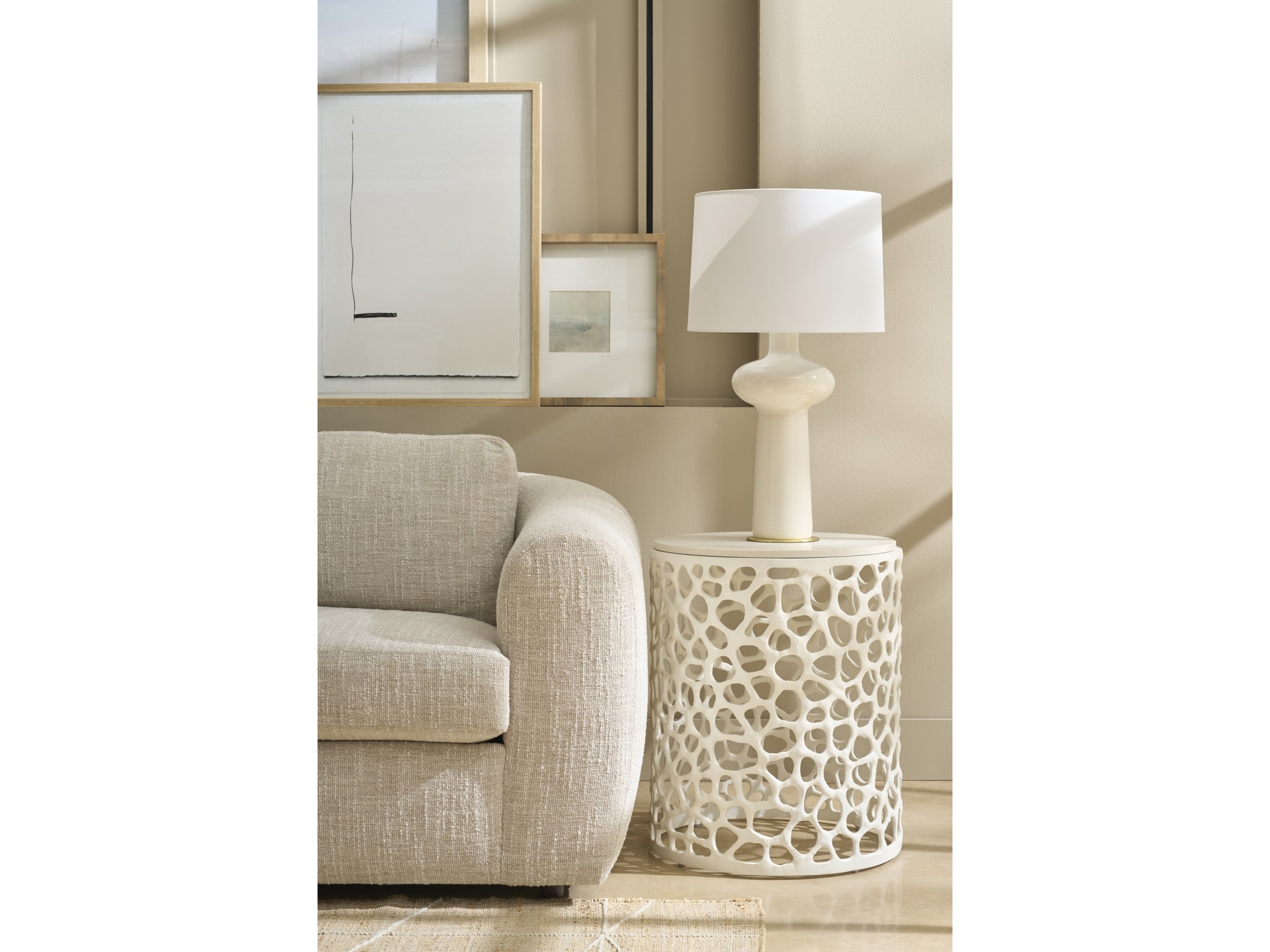 Coral Side Table - Multiple item room scene