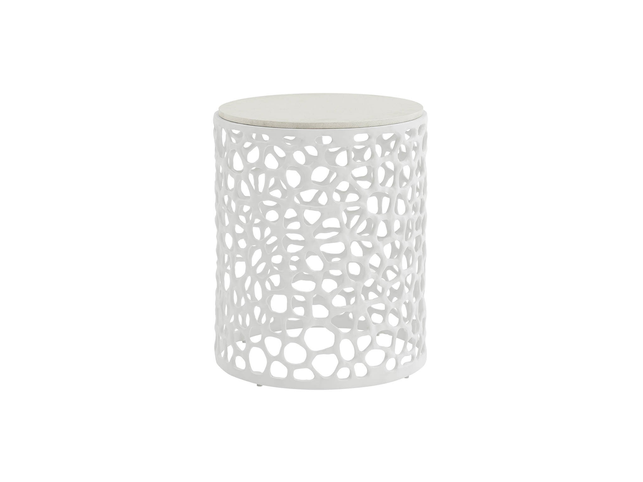Coral Side Table - Silo with a white background