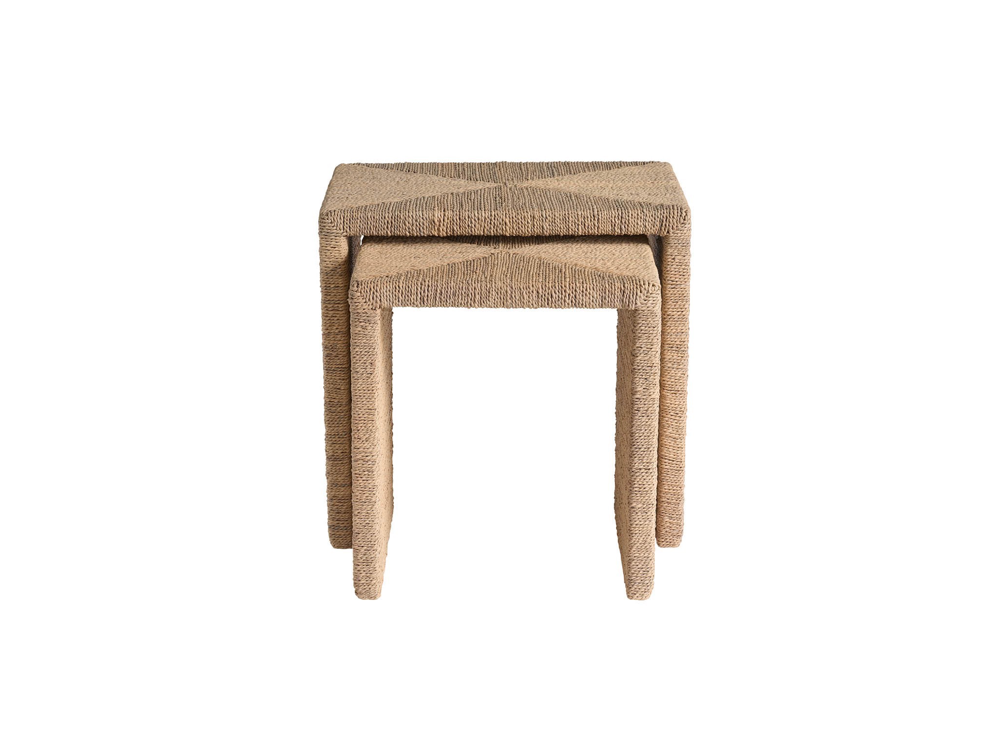 Abaca Nesting Tables - Silo with a white background