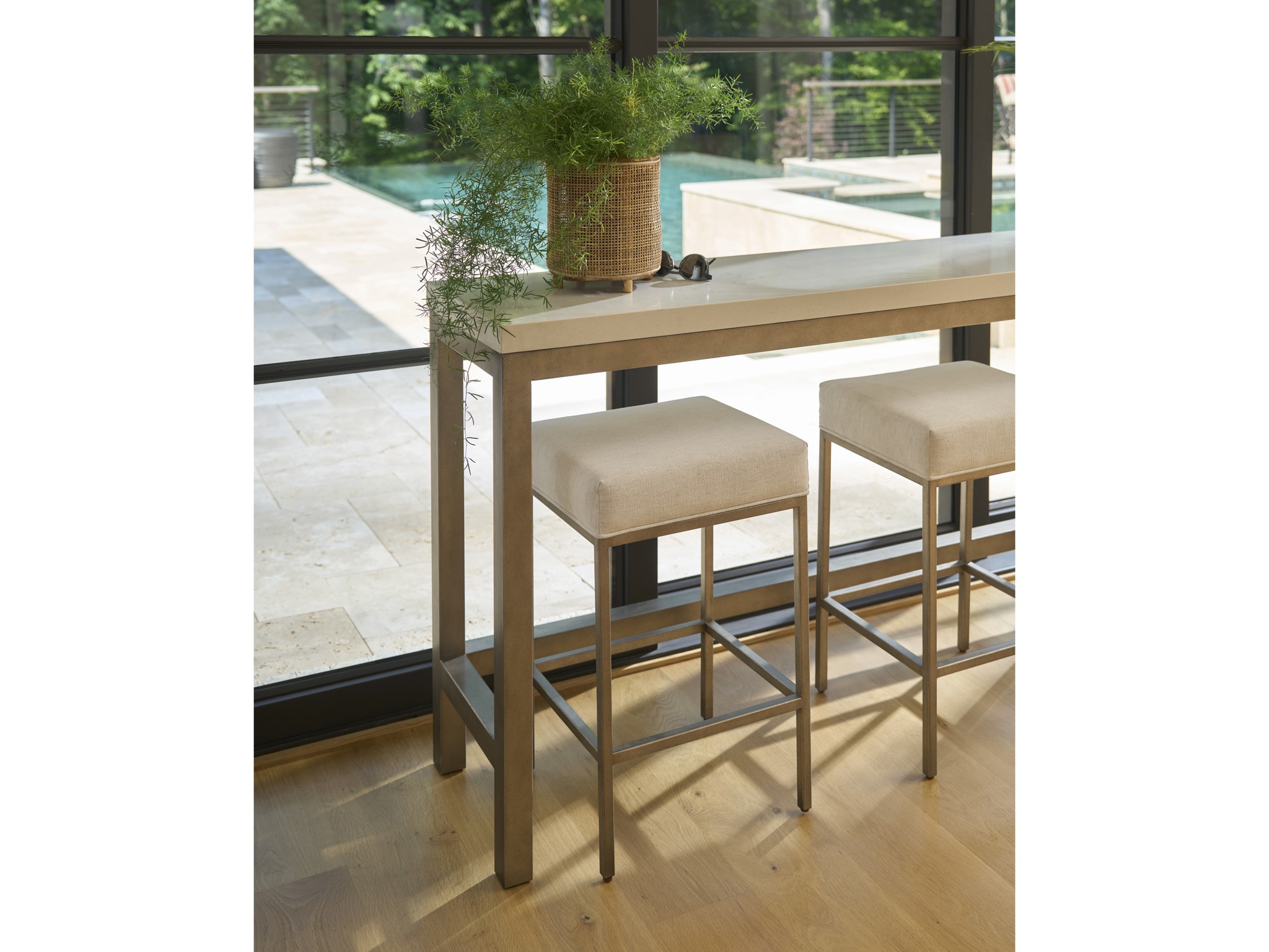 Console Stool - Multiple item room scene