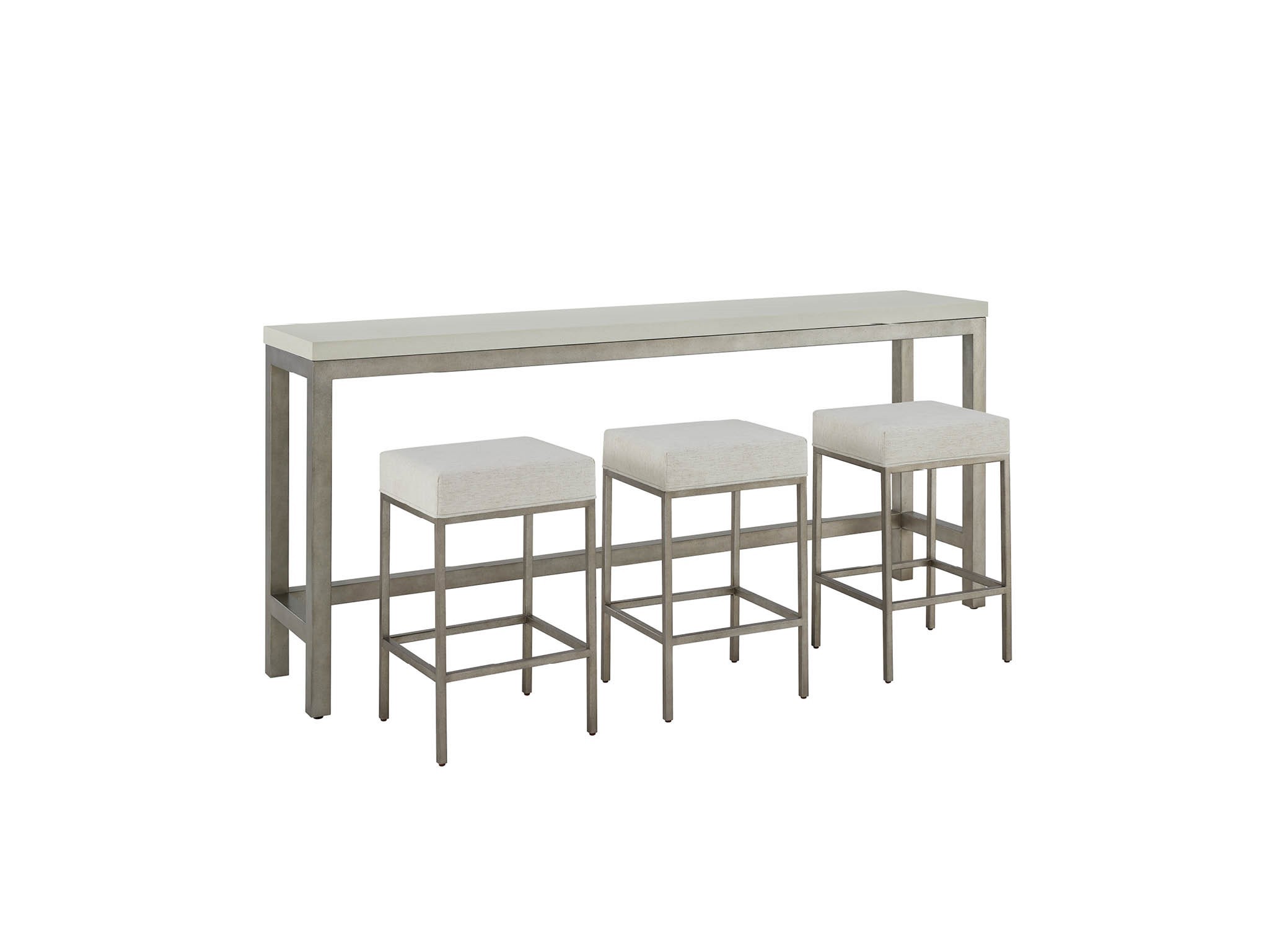 Oasis Console with Stools - Silo with a white background