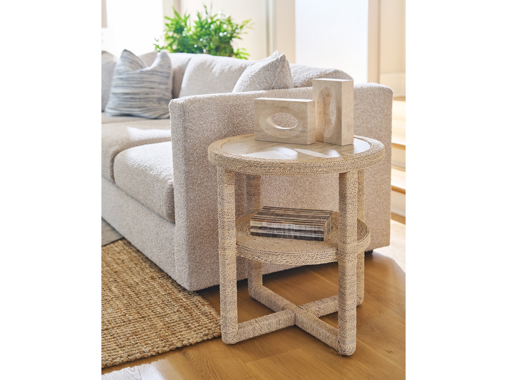 Abaca Side Table - Multiple item room scene