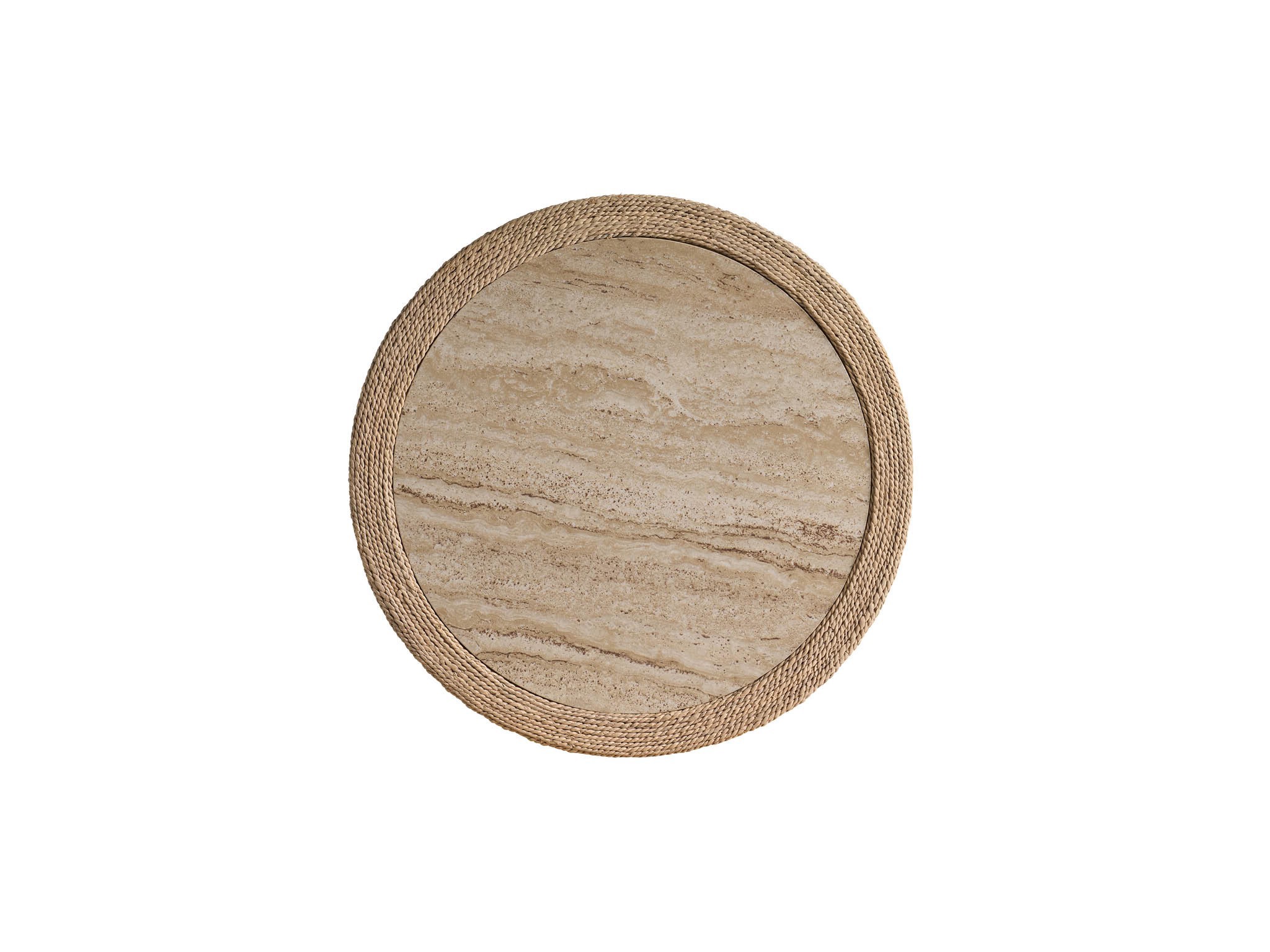 Abaca Side Table - Silo with a white background