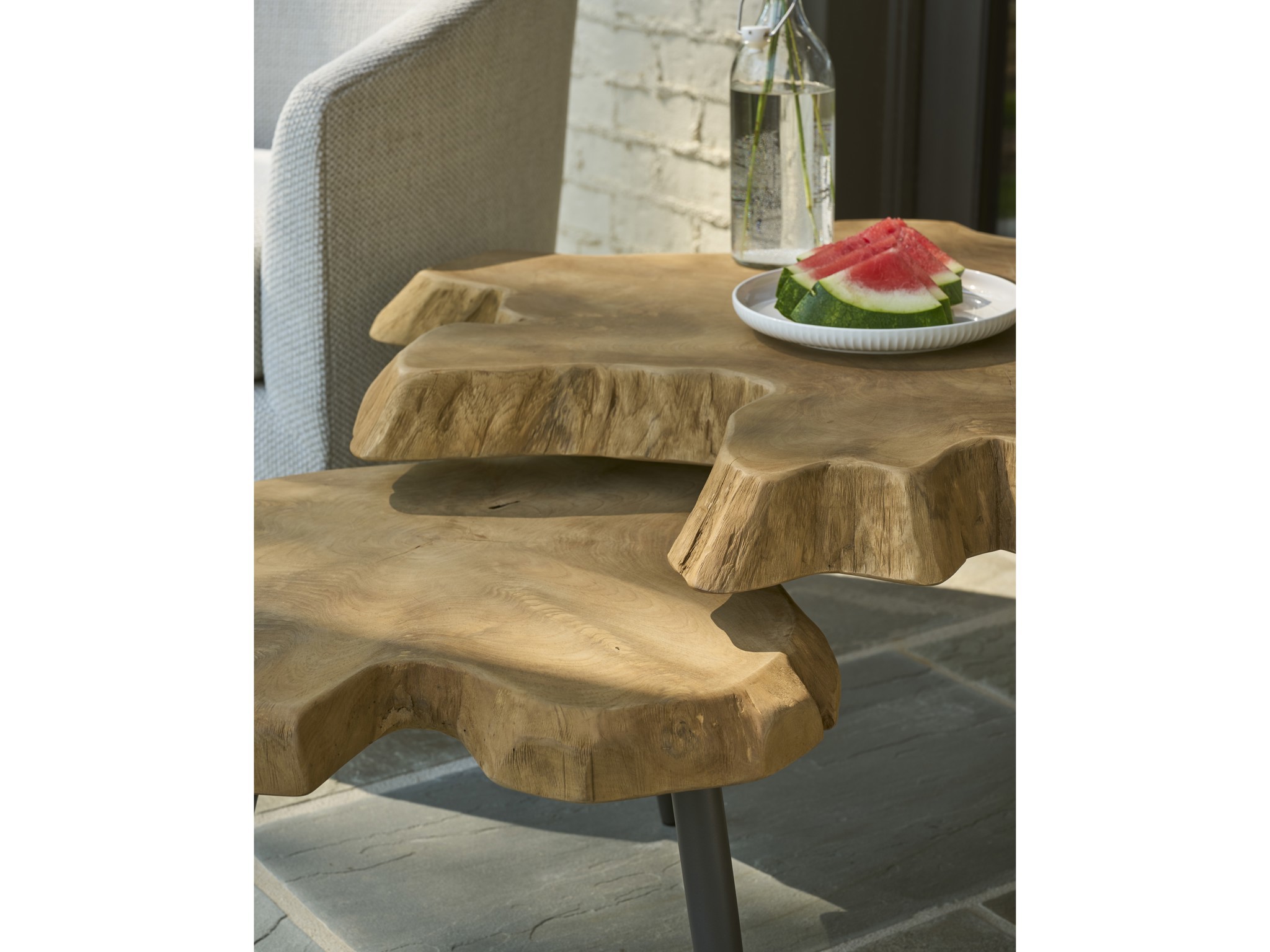 Driftwood Nesting Tables - Multiple item room scene