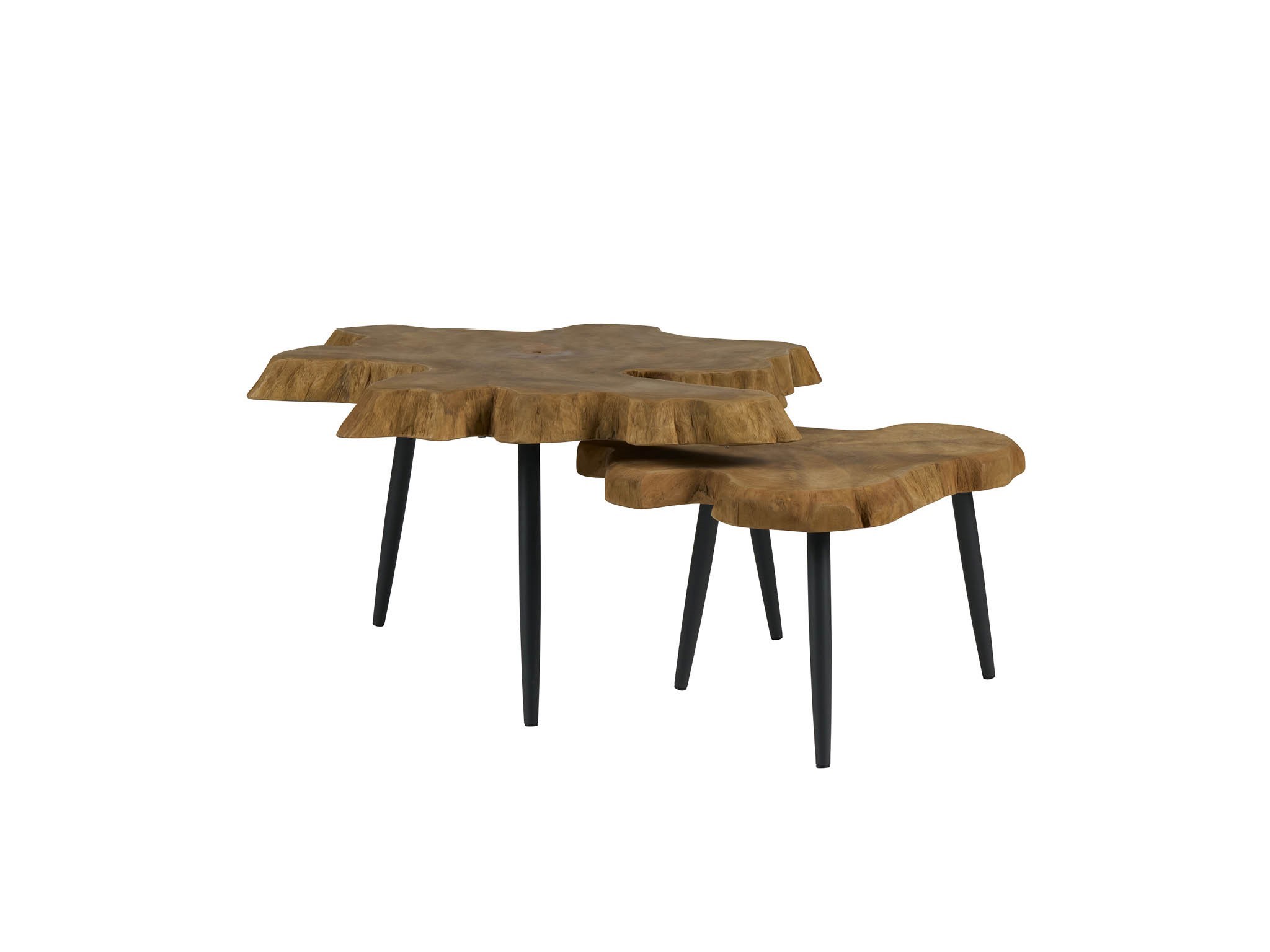 Driftwood Nesting Tables - Silo with a white background