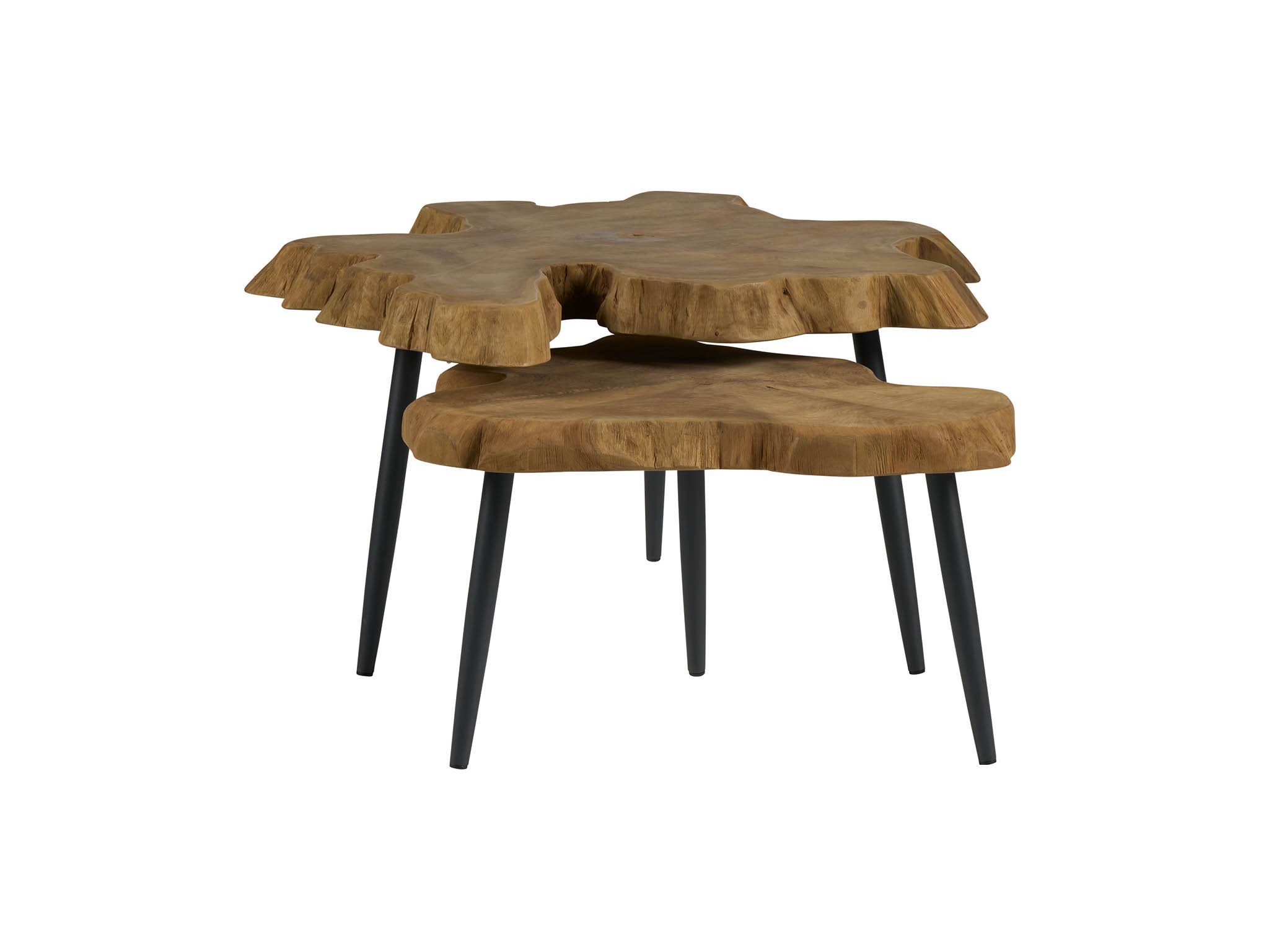 Driftwood Nesting Tables - Silo with a white background