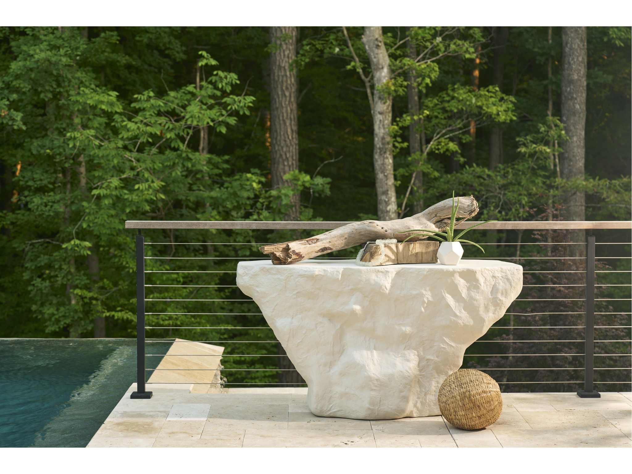 Cliffside Console Table - Multiple item room scene