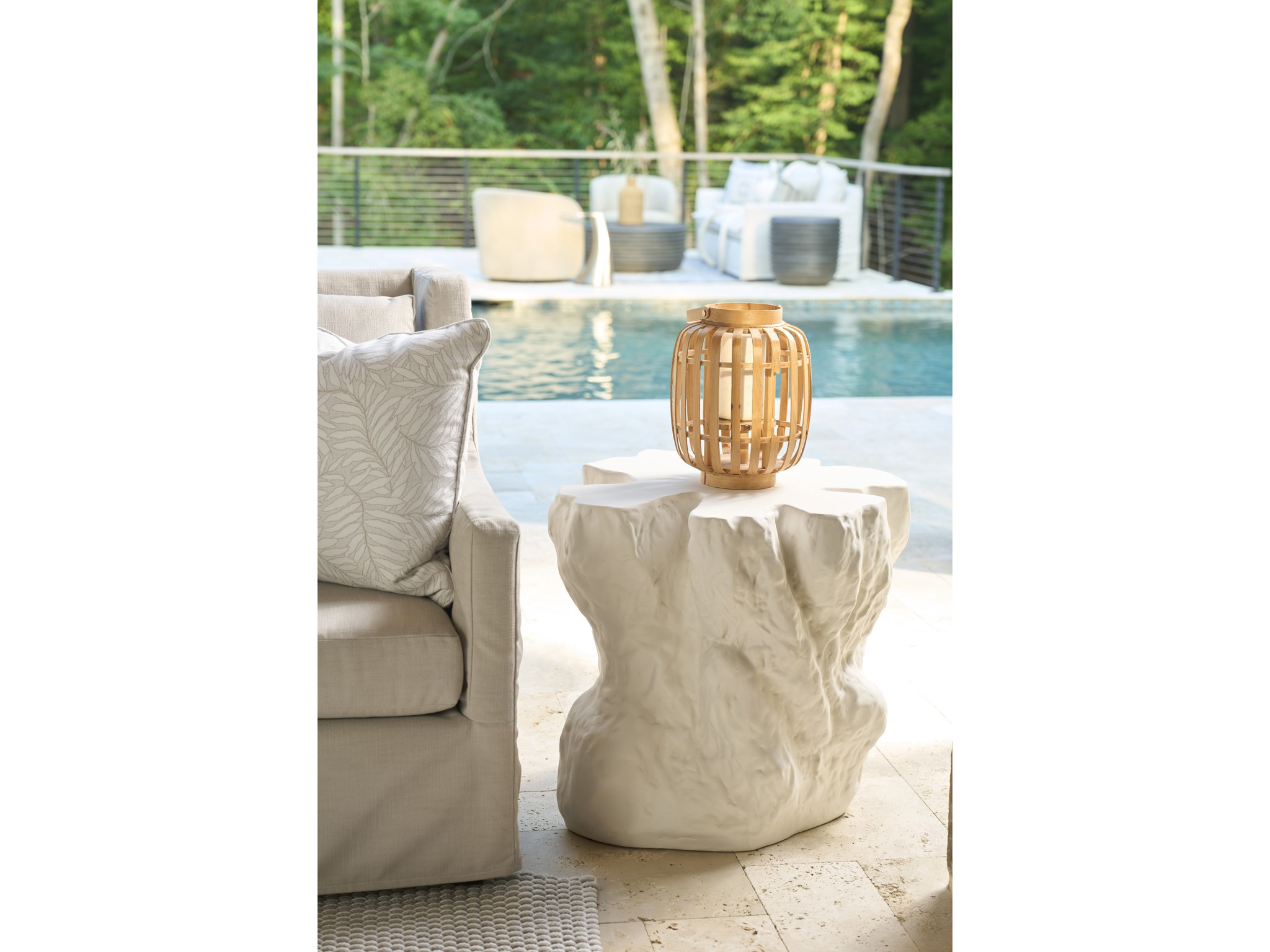Cliffside Accent Table - Multiple item room scene