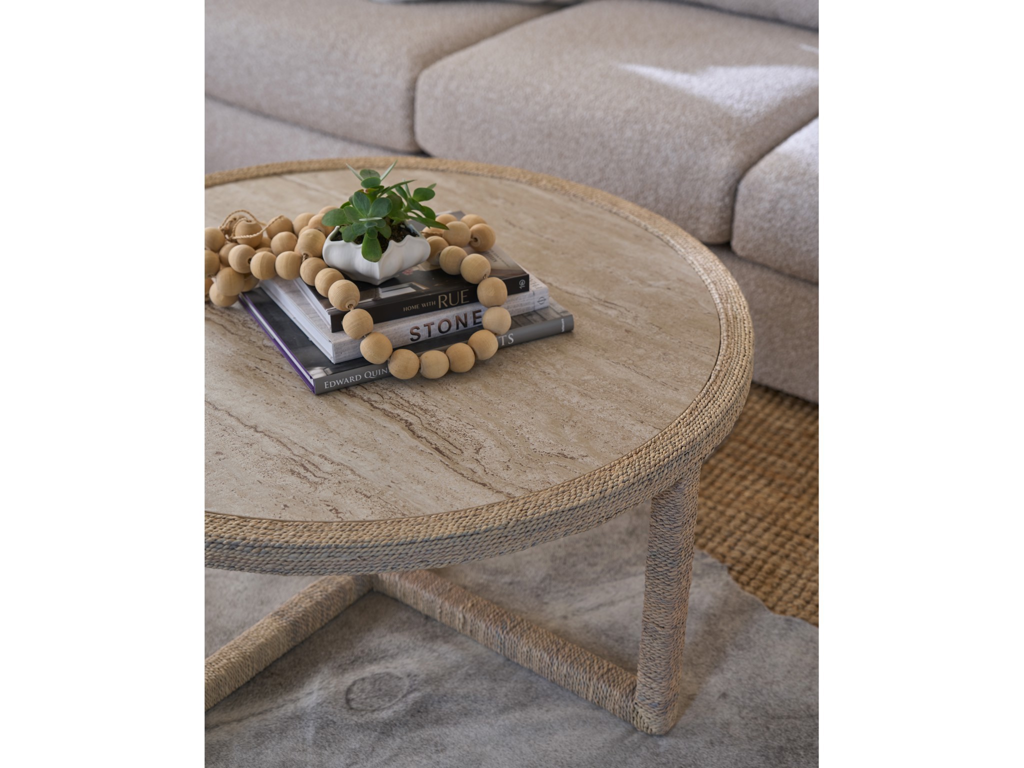 Abaca Cocktail Table - Multiple item room scene