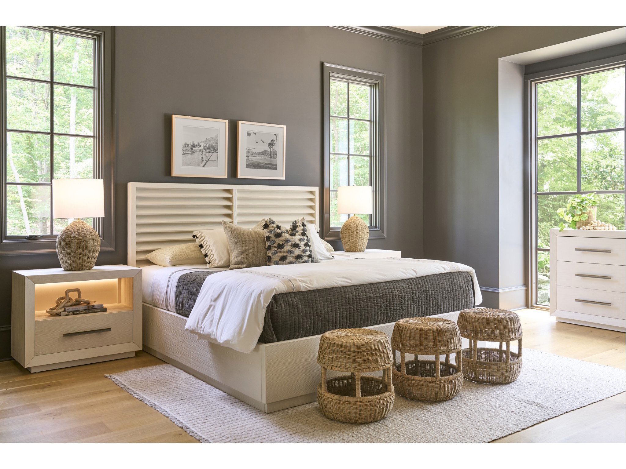 Shoreline Panel Bed King - Multiple item room scene