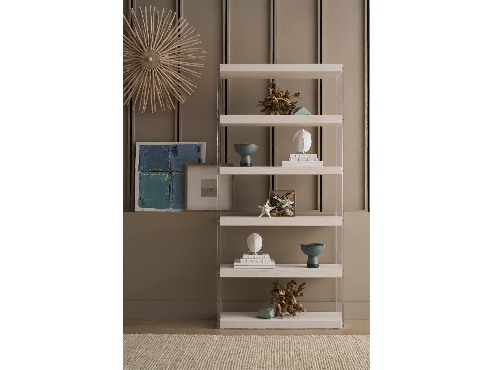 Shoreline Etagere - Multiple item room scene