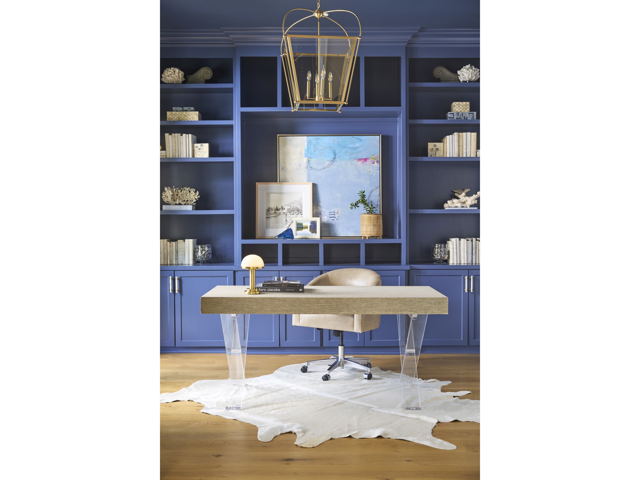 Seascape Writing Desk - Multiple item room scene