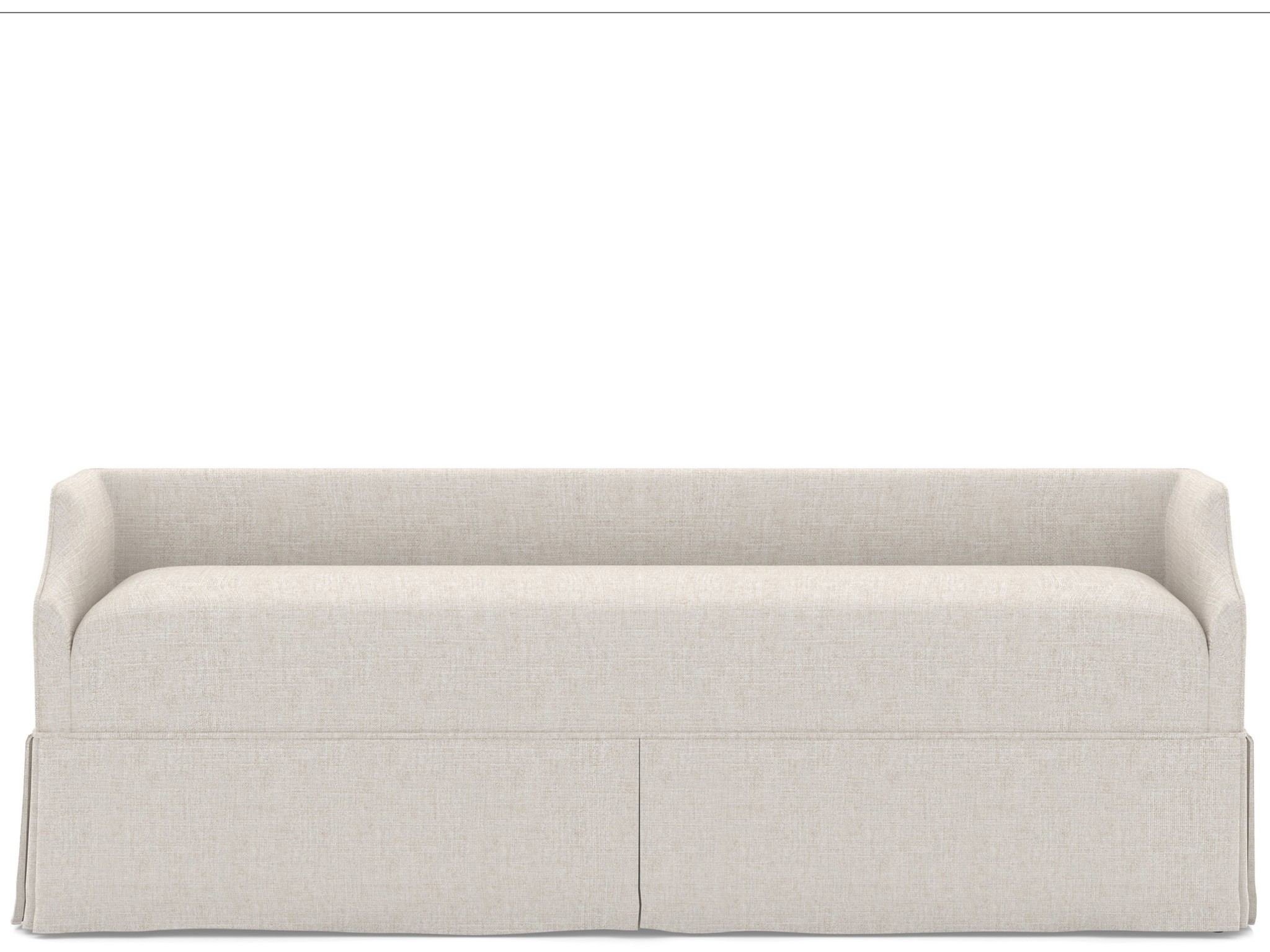 Commons Skirted Bench 76 - Special Order - Silo with a white background