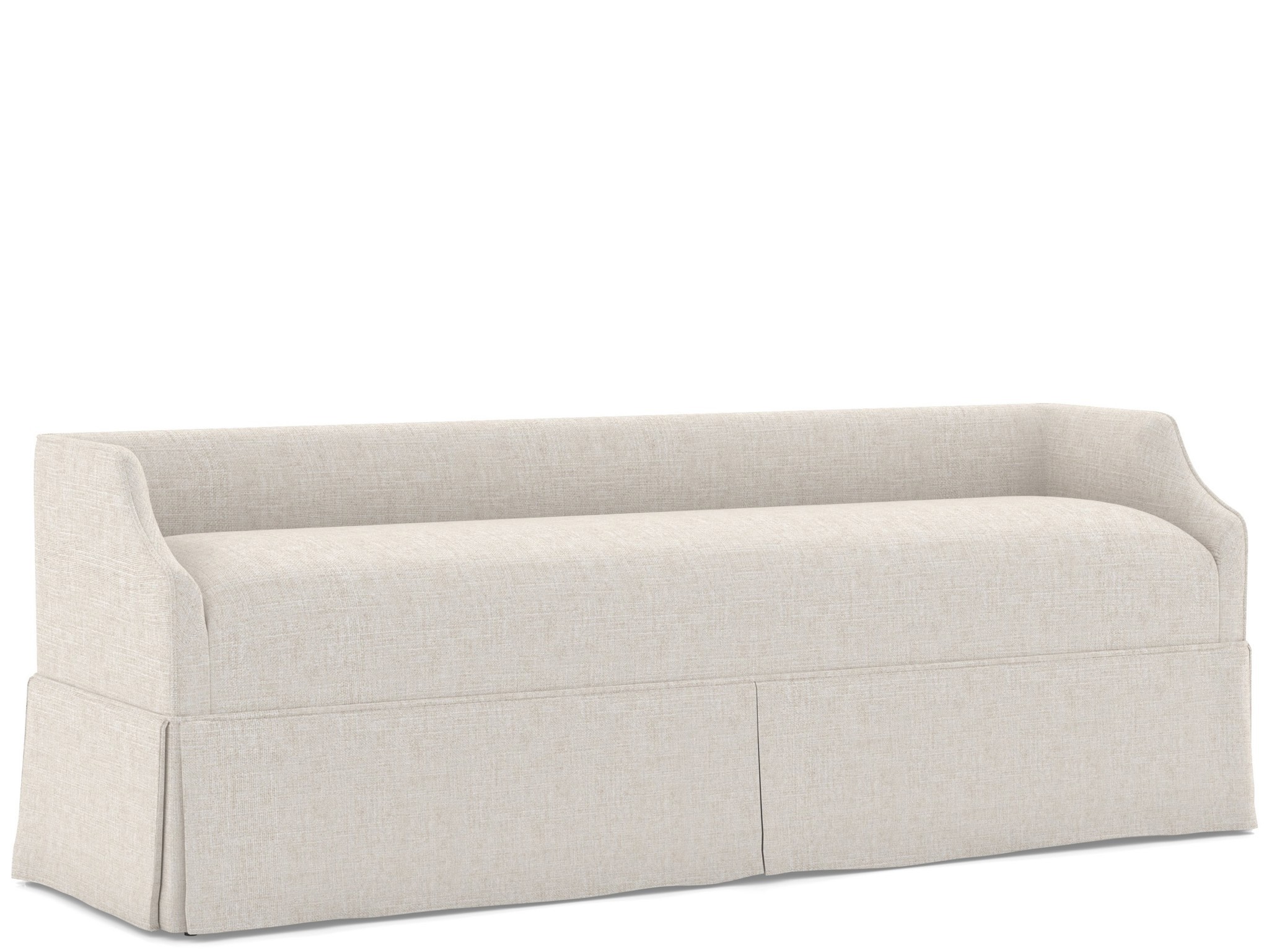 Commons Skirted Bench 76 - Special Order - Silo with a white background
