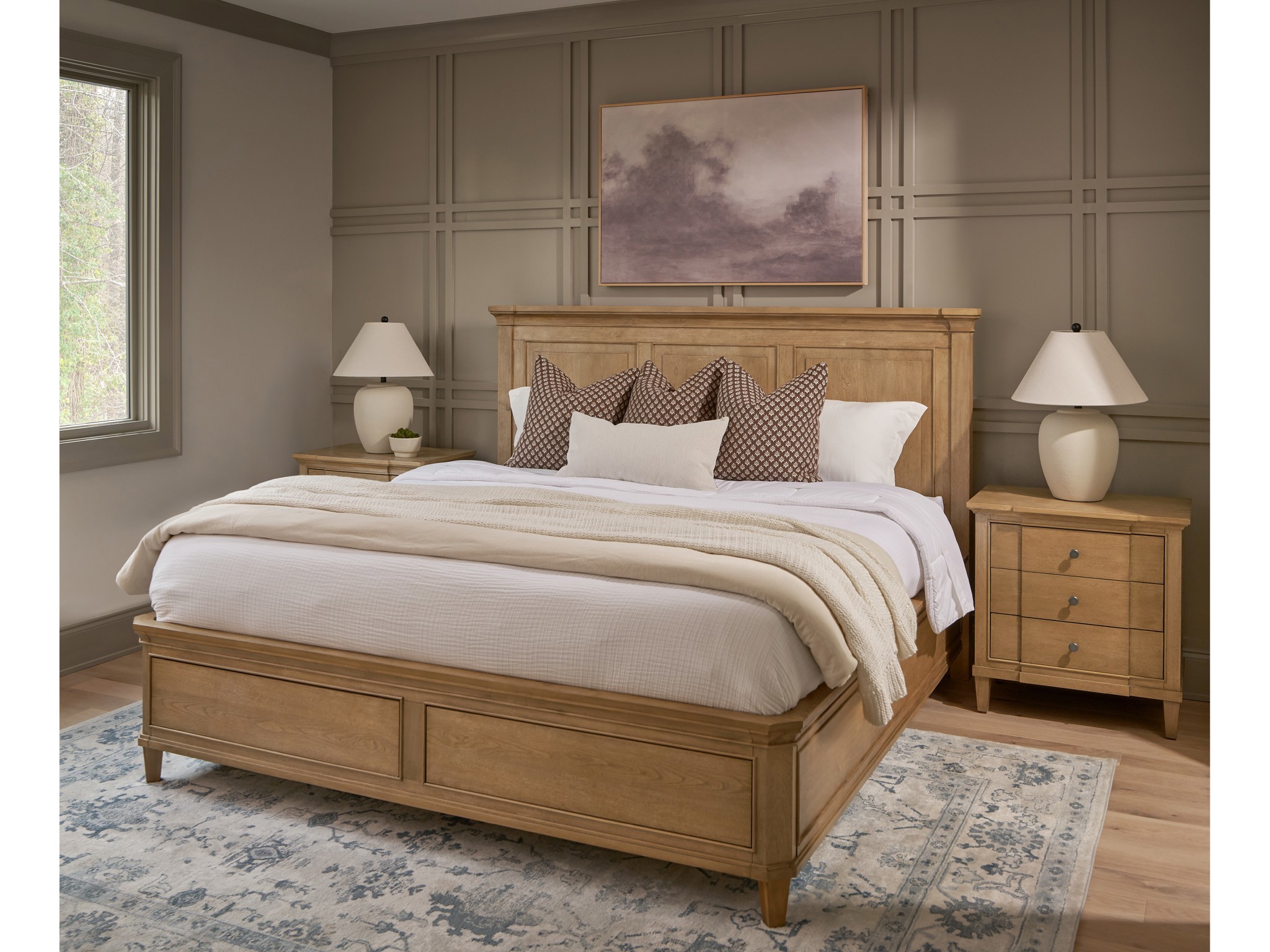 Brindle Nightstand - Multiple item room scene