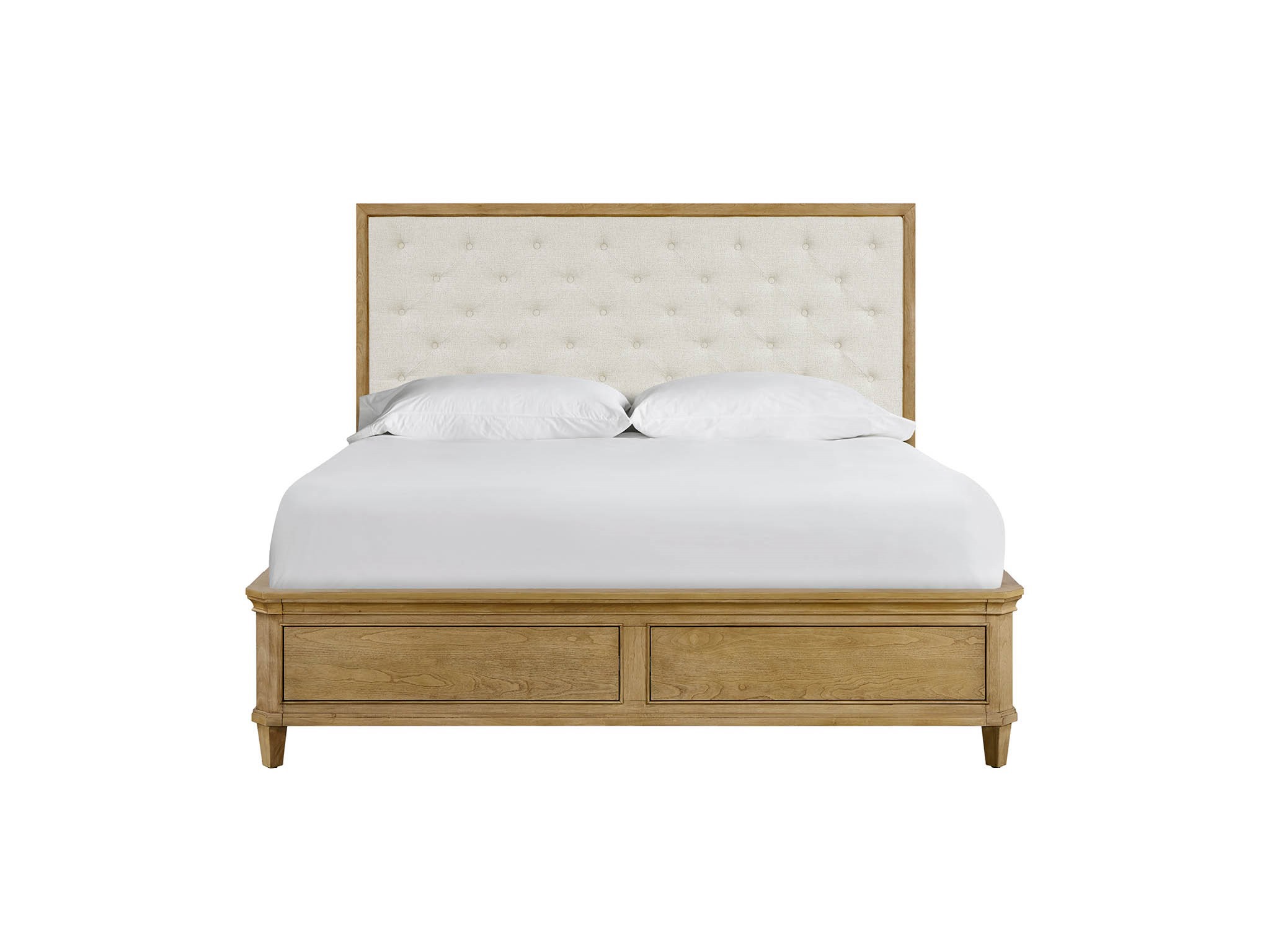Brindle Upholstered Storage Bed Queen - Silo with a white background
