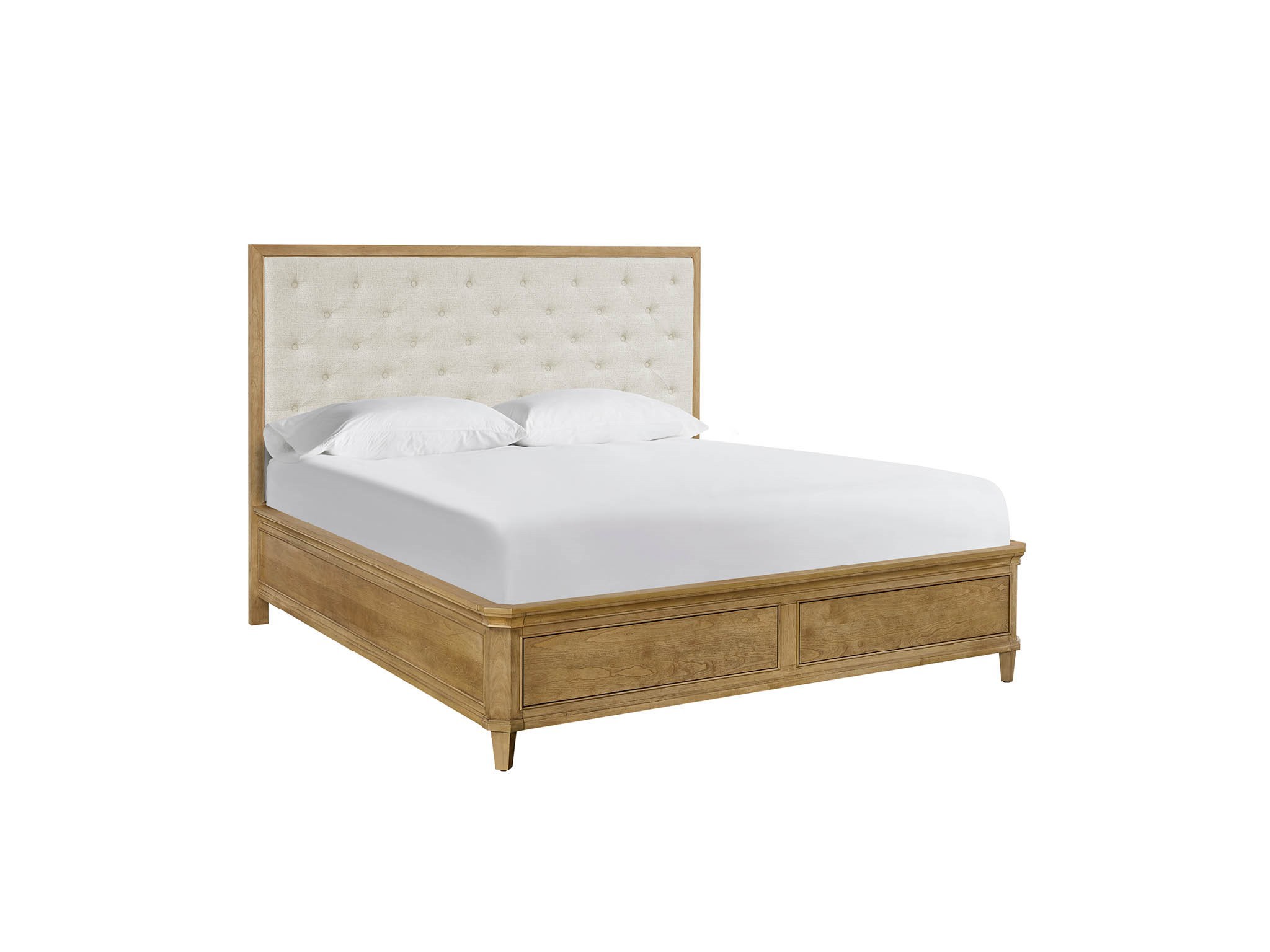 Brindle Upholstered Storage Bed King - Silo with a white background