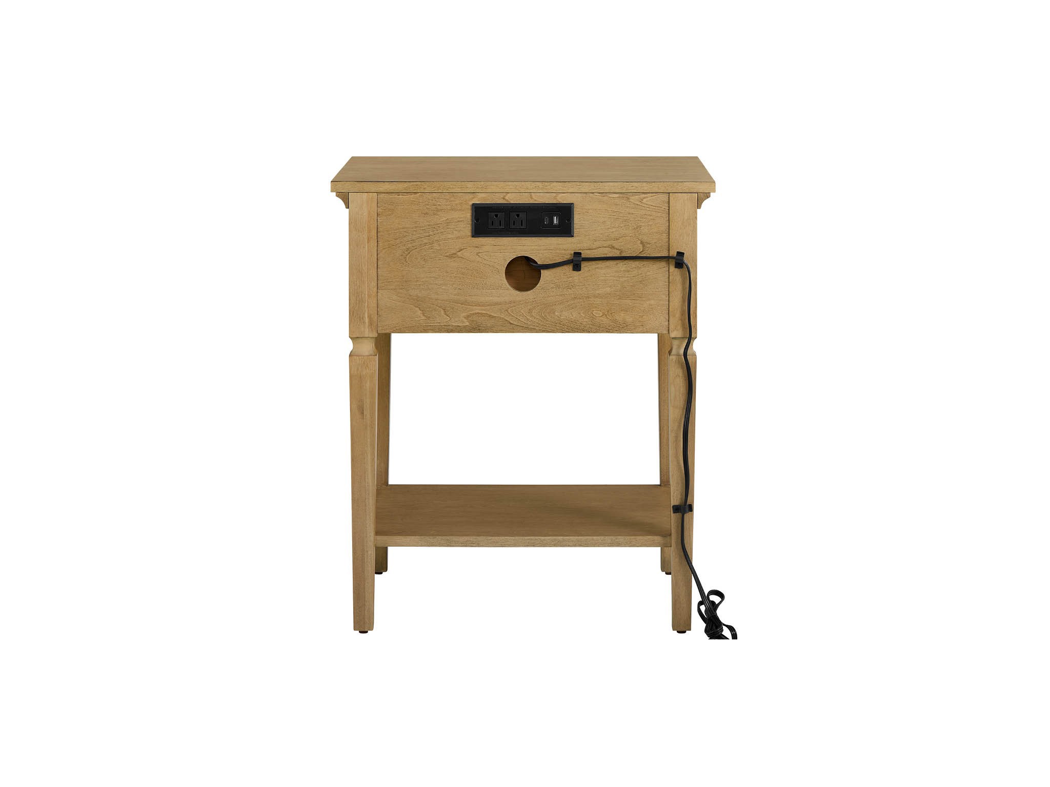 Brindle Nightstand - Silo with a white background