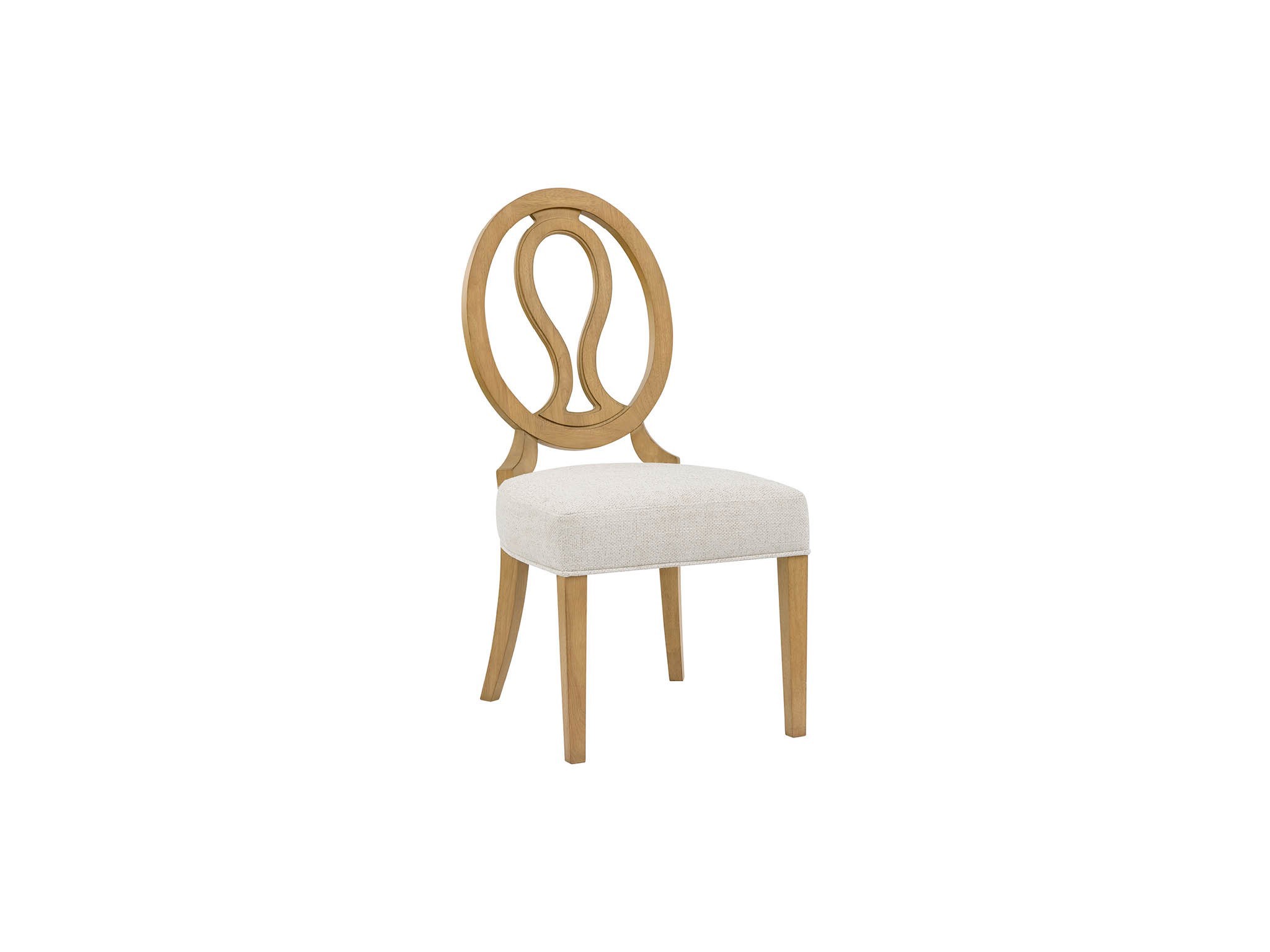 Brindle Oval Side Chair - Silo with a white background