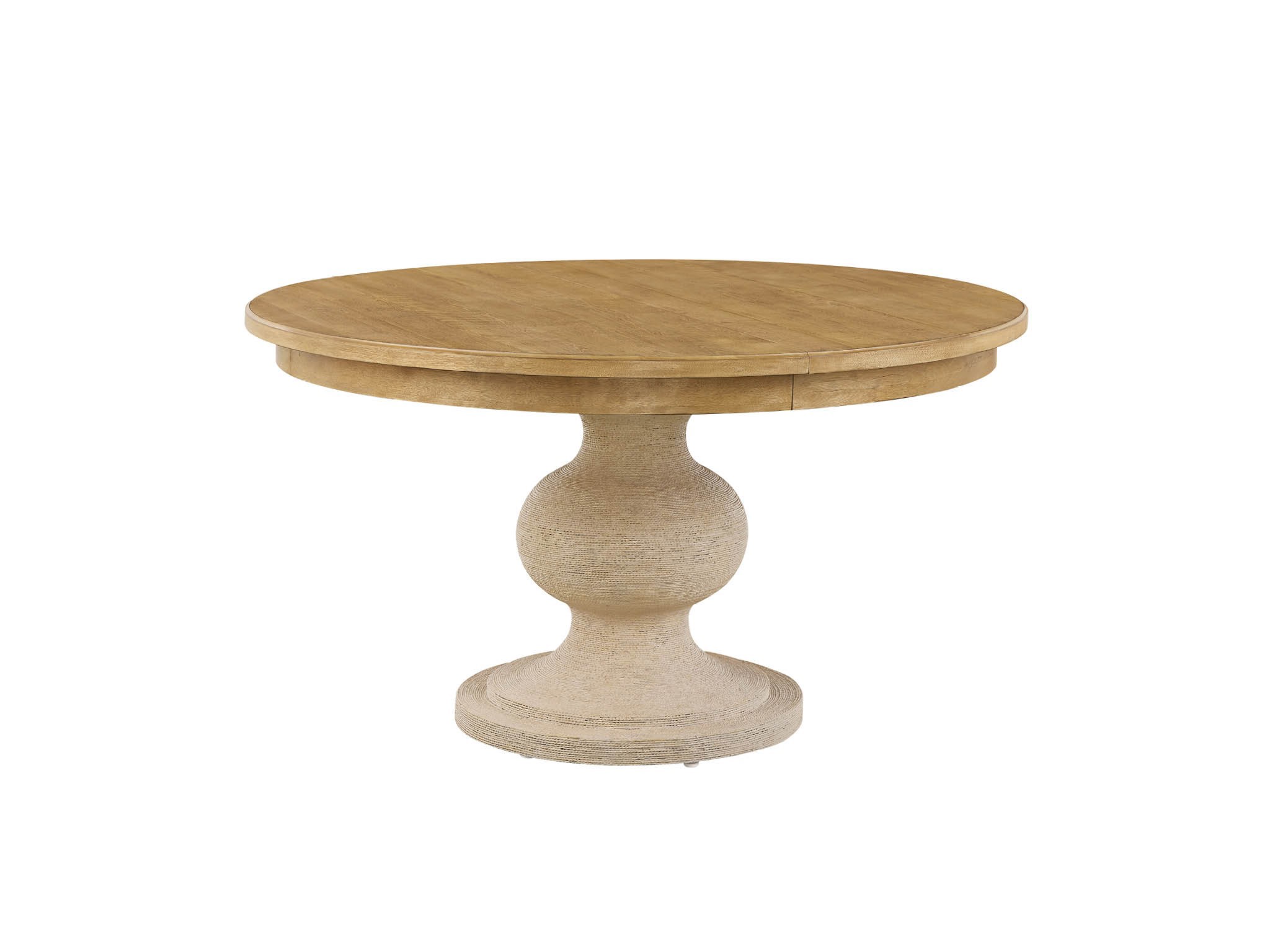 Brindle Wrapped Dining Table - Silo with a white background