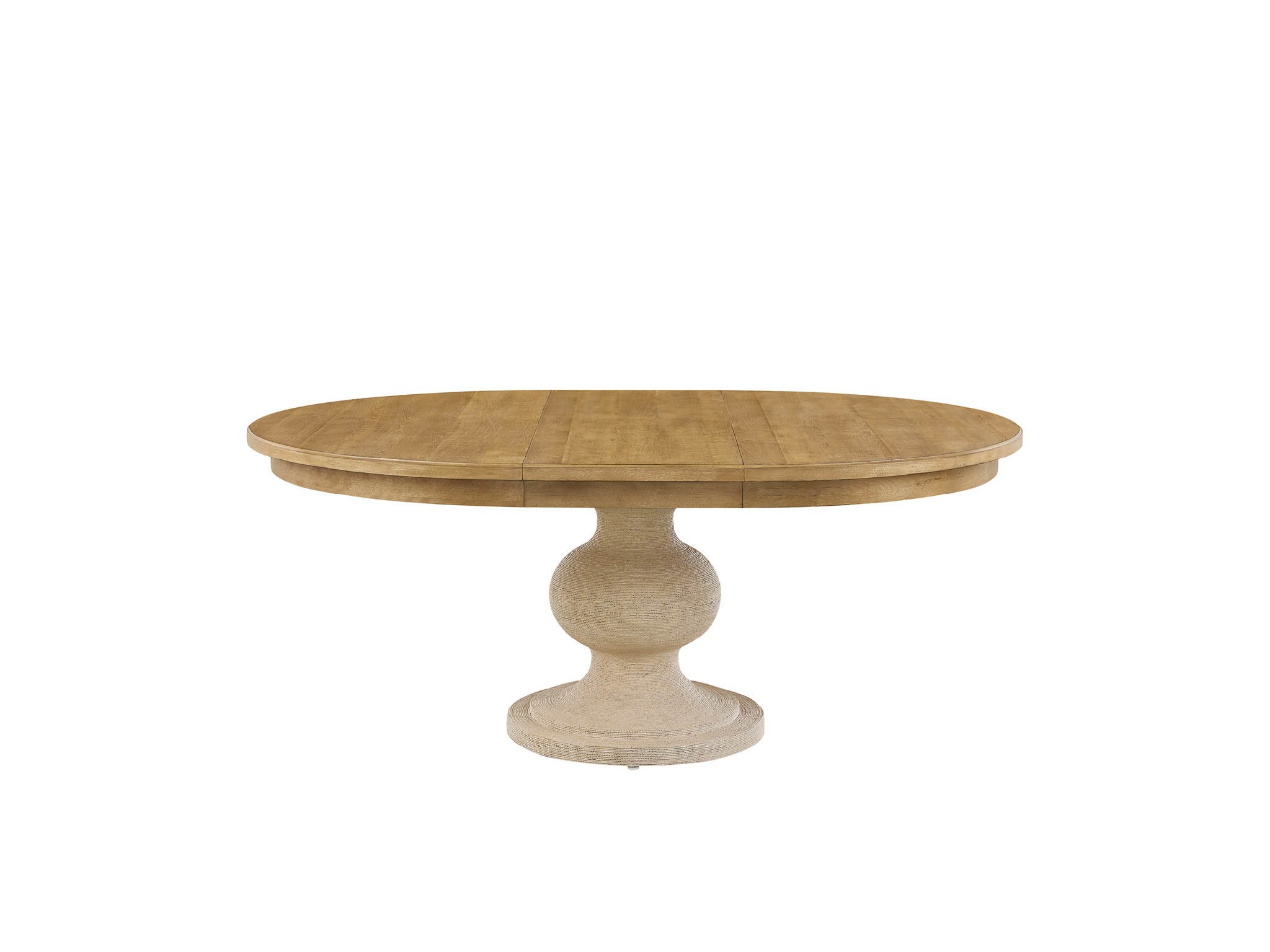 Brindle Wrapped Dining Table - Silo with a white background