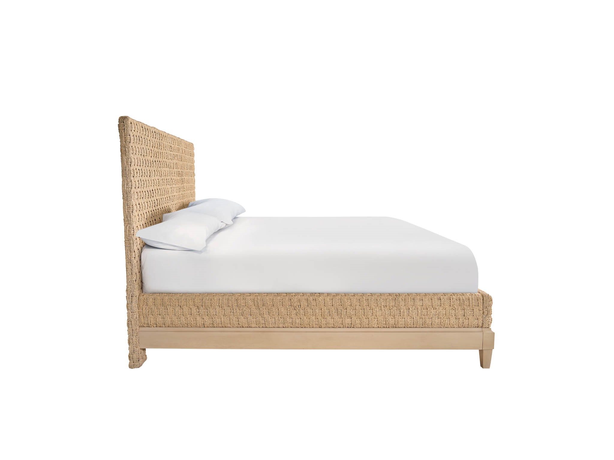 Willow Woven Bed King - Silo with a white background